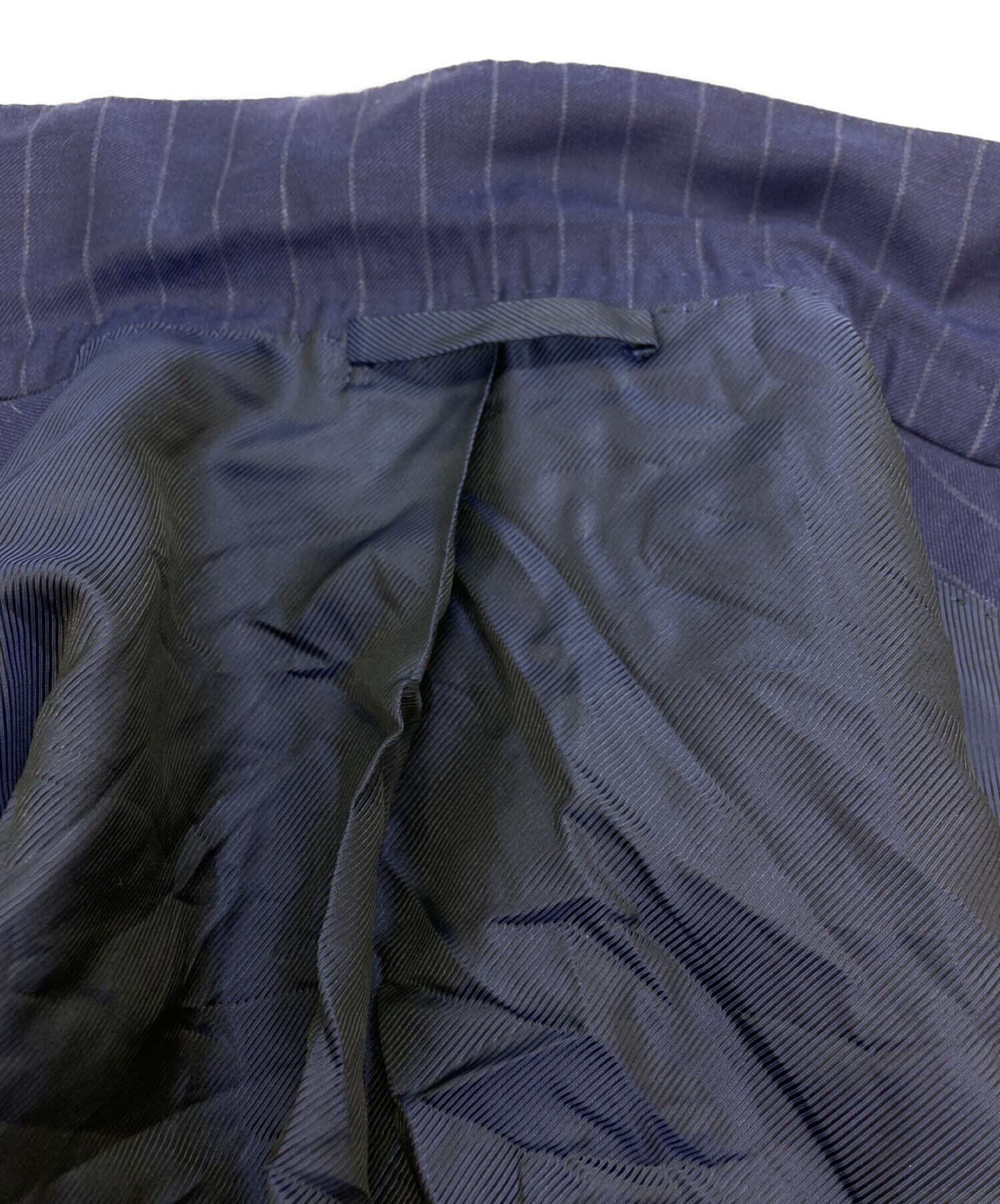 E.Formicola エリコフォルミコラ　濃紺チョークストライプスーツ 中古・古着通販】Errico Formicola (エリコフォルミコラ) チョーク