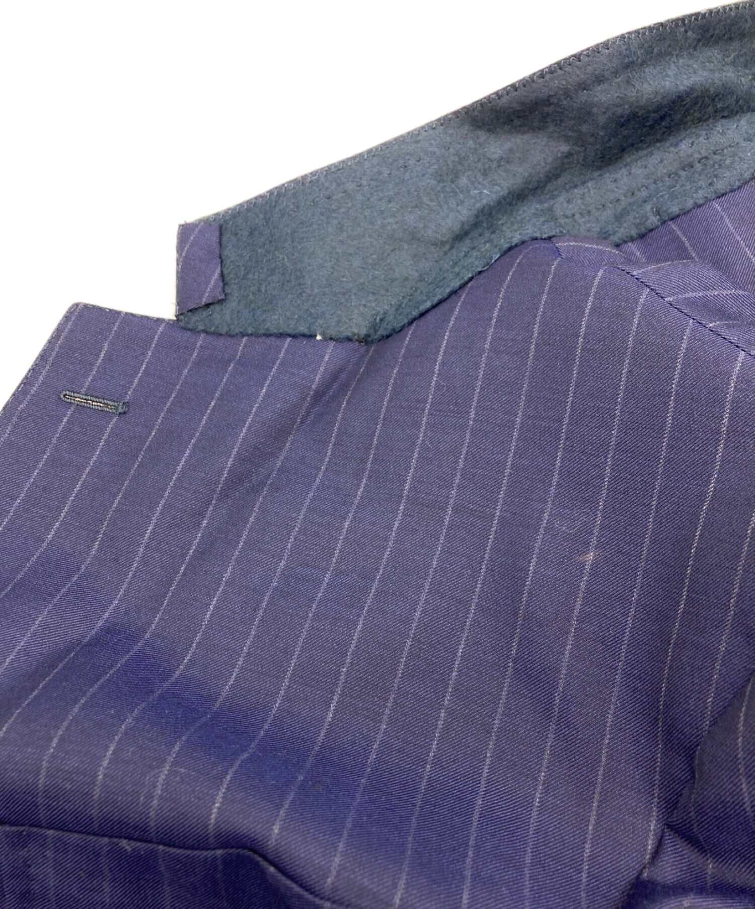 E.Formicola エリコフォルミコラ　濃紺チョークストライプスーツ 中古・古着通販】Errico Formicola (エリコフォルミコラ) チョーク