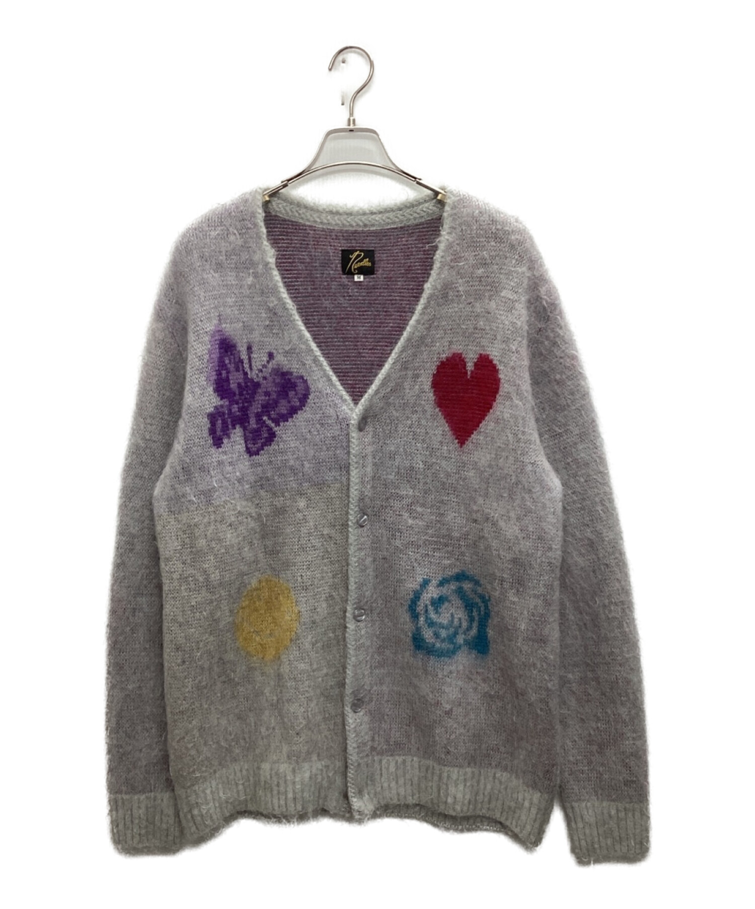 Needles Bshop別注 モヘアカーディガン グレー Needles Bshop別注