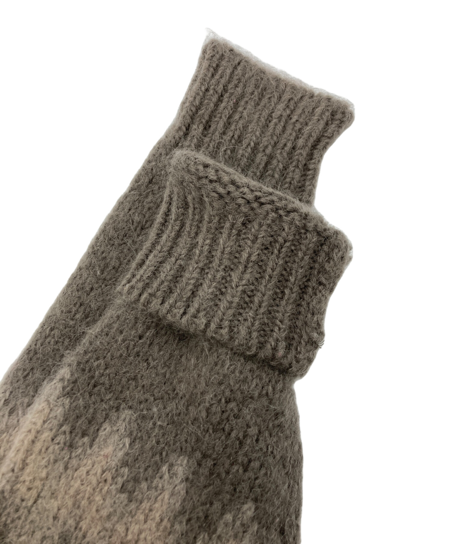 中古・古着通販】BATONER (バトナ―) MOHAIR NORDIC DRIVERS KNIT 