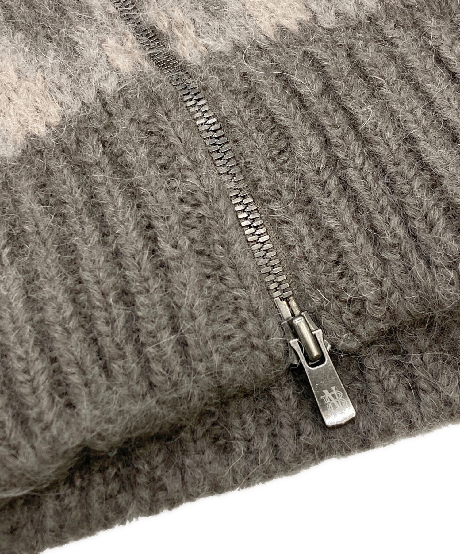 中古・古着通販】BATONER (バトナ―) MOHAIR NORDIC DRIVERS KNIT 