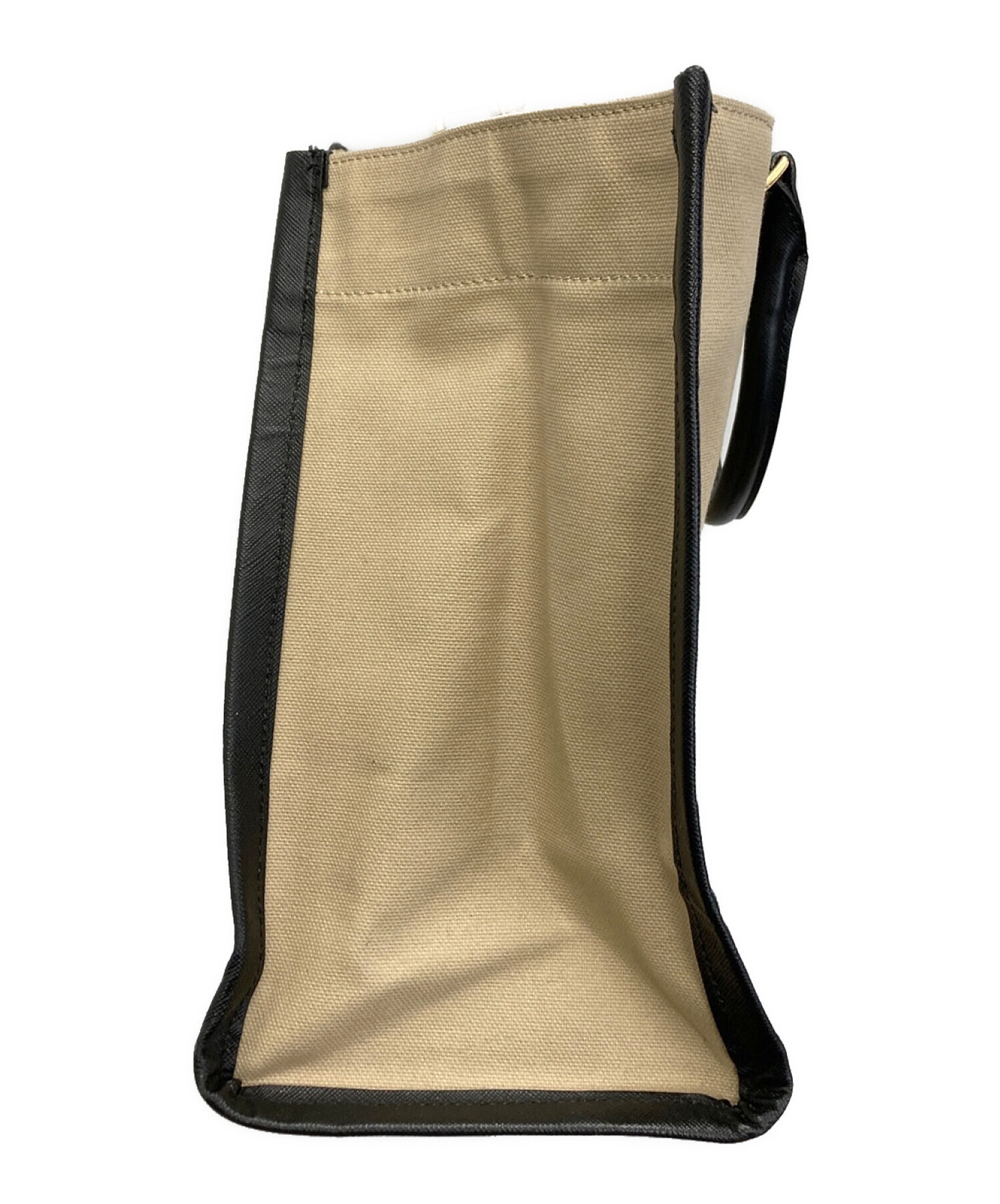 中古・古着通販】CULLNI (クルニ) Leather Trimmed Canvas Handbag 