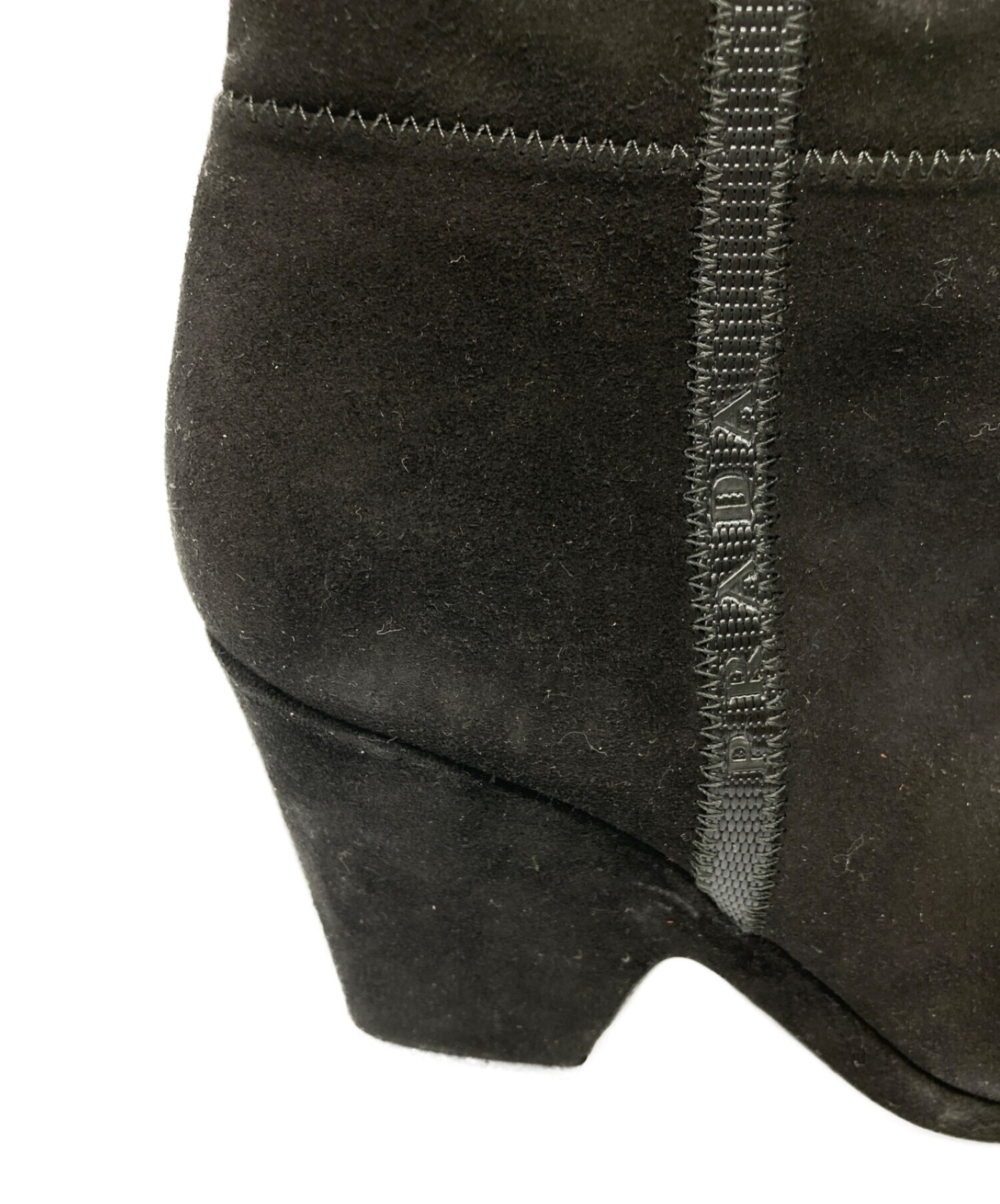 中古・古着通販】PRADA (プラダ) スウェードサイドジップブーツ