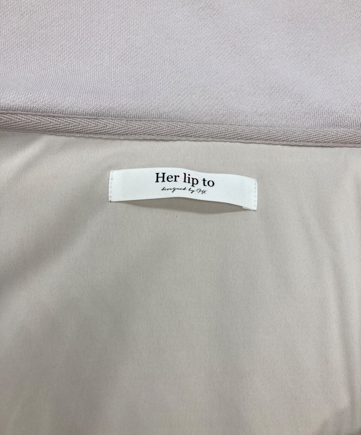 中古・古着通販】HER LIP TO (ハーリップトゥ) Half Zip Sweat Dress