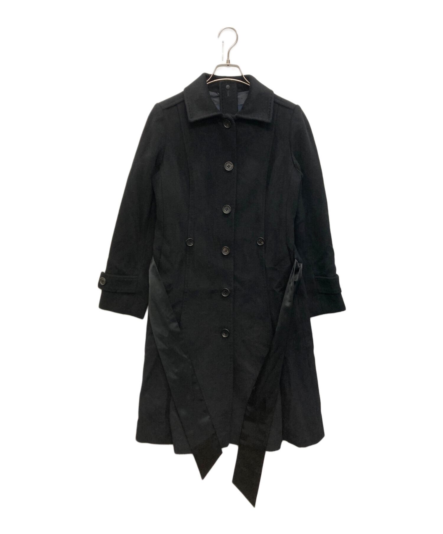 BURBERRY LONDON バーバリー ロンドン チェスターコート ブラック 中古・古着通販】BURBERRY (バーバリー) チェスターコート ブラック