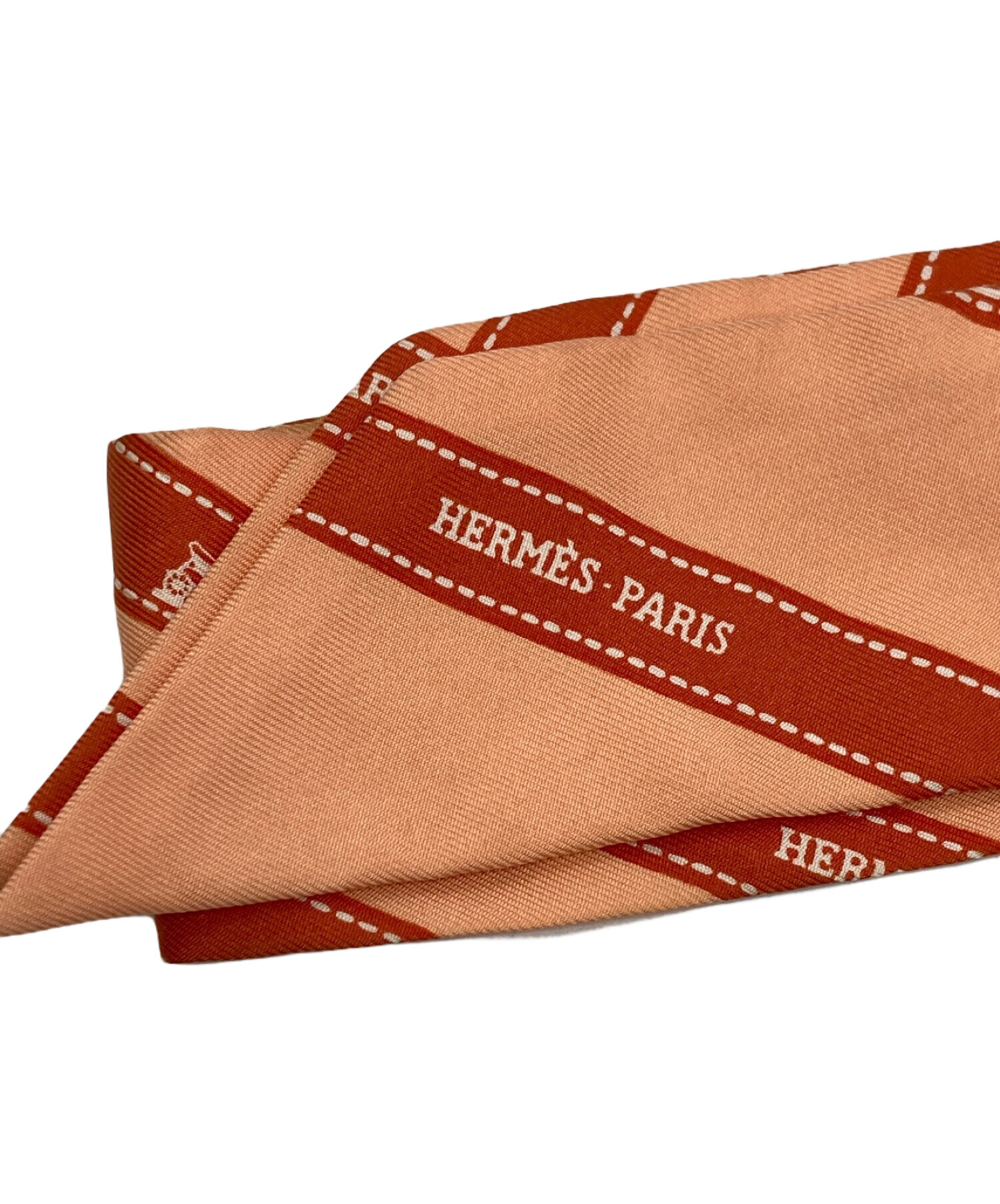 中古・古着通販】HERMES (エルメス) ツイリーシルクスカーフ オレンジ