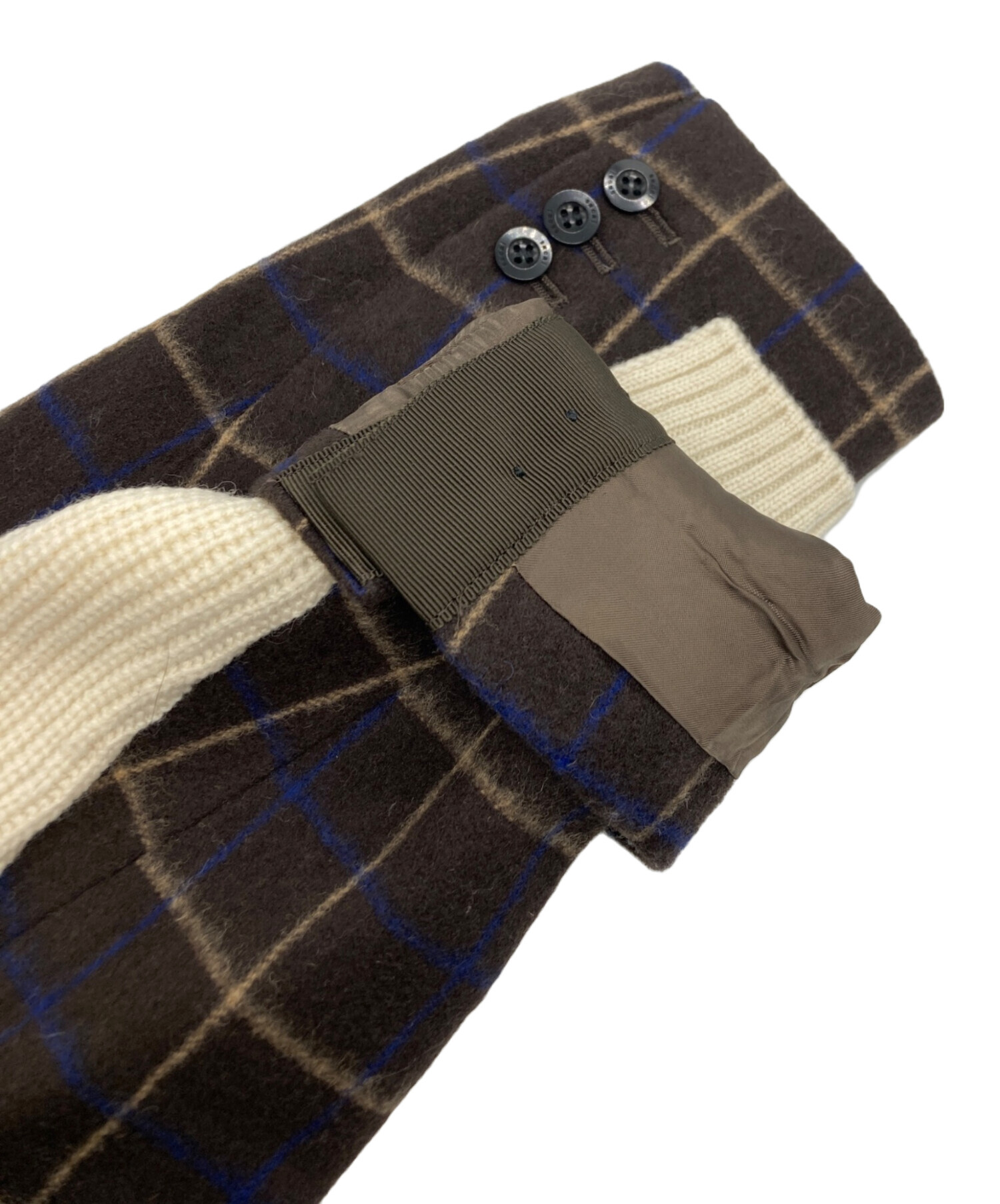 中古・古着通販】sacai (サカイ) ドッキングニット アイボリー