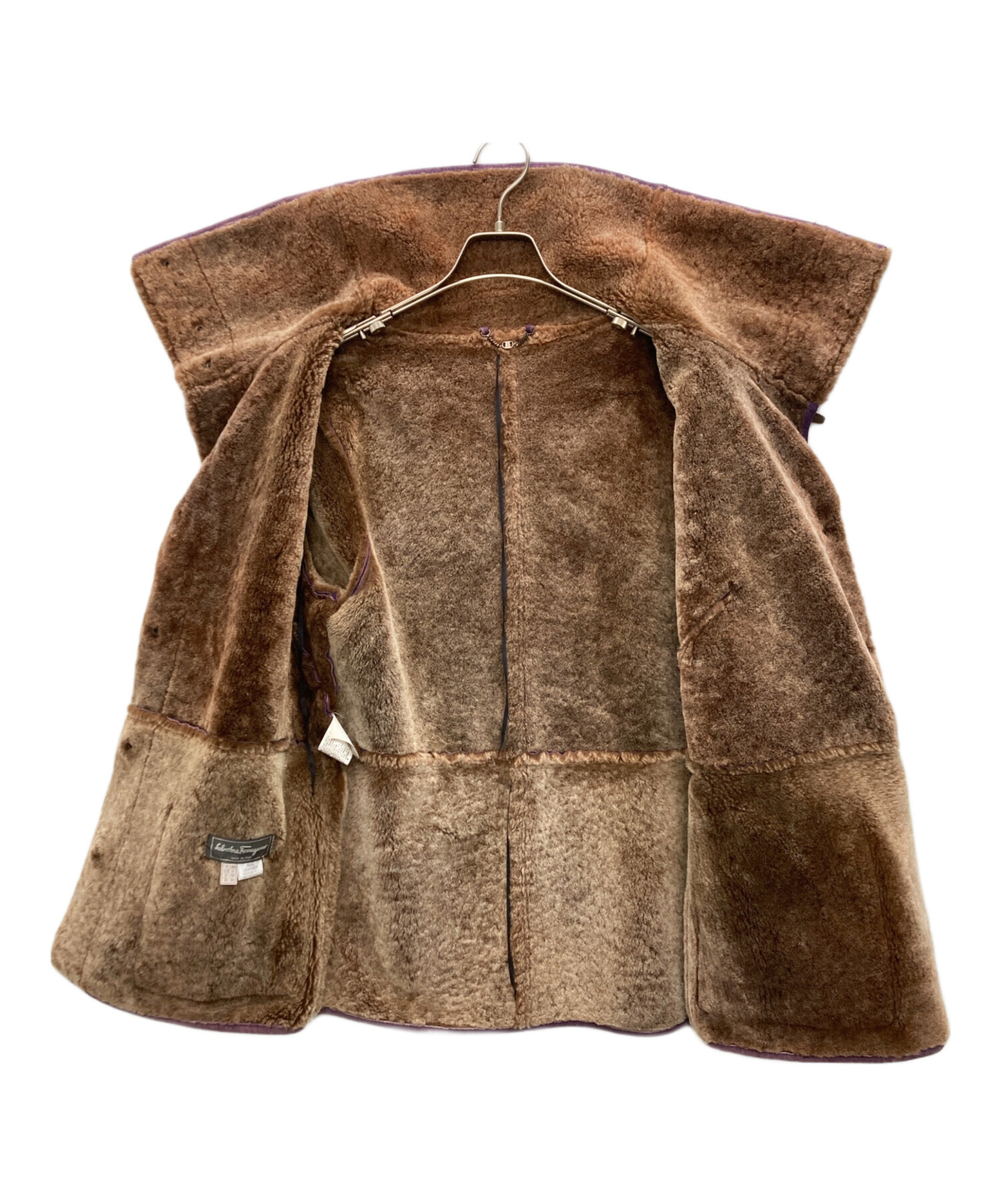 【高級品】Salvatore Ferragamo ムートンコート 52 XXL 中古・古着通販】Salvatore Ferragamo (サルヴァトーレ フェラガモ