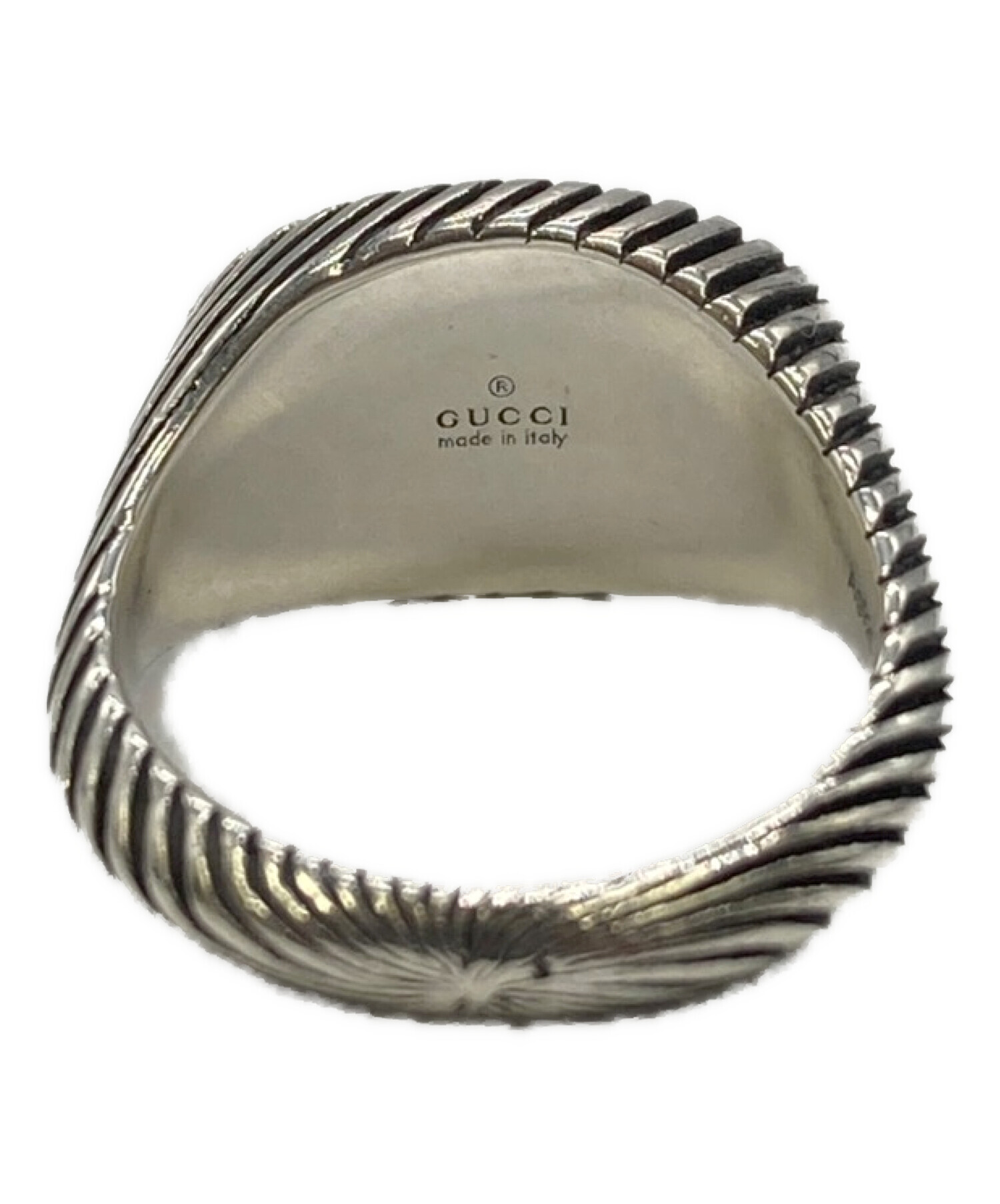 中古・古着通販】GUCCI (グッチ) GGロゴリング サイズ:3号 中古・古着通販】GUCCI (グッチ) GGロゴリング サイズ:3号