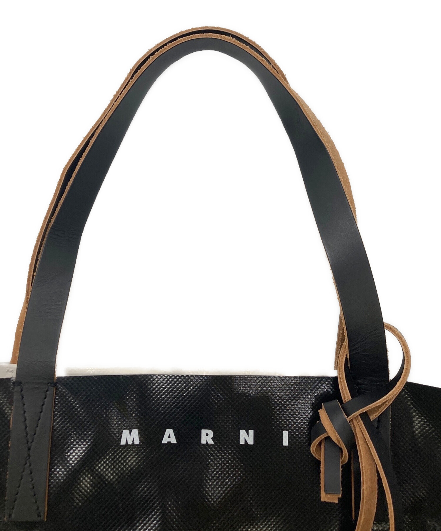 マルニ　ハンドバッグ　未使用 中古・古着通販】MARNI (マルニ) ハンドバッグ ブラック×カーキ