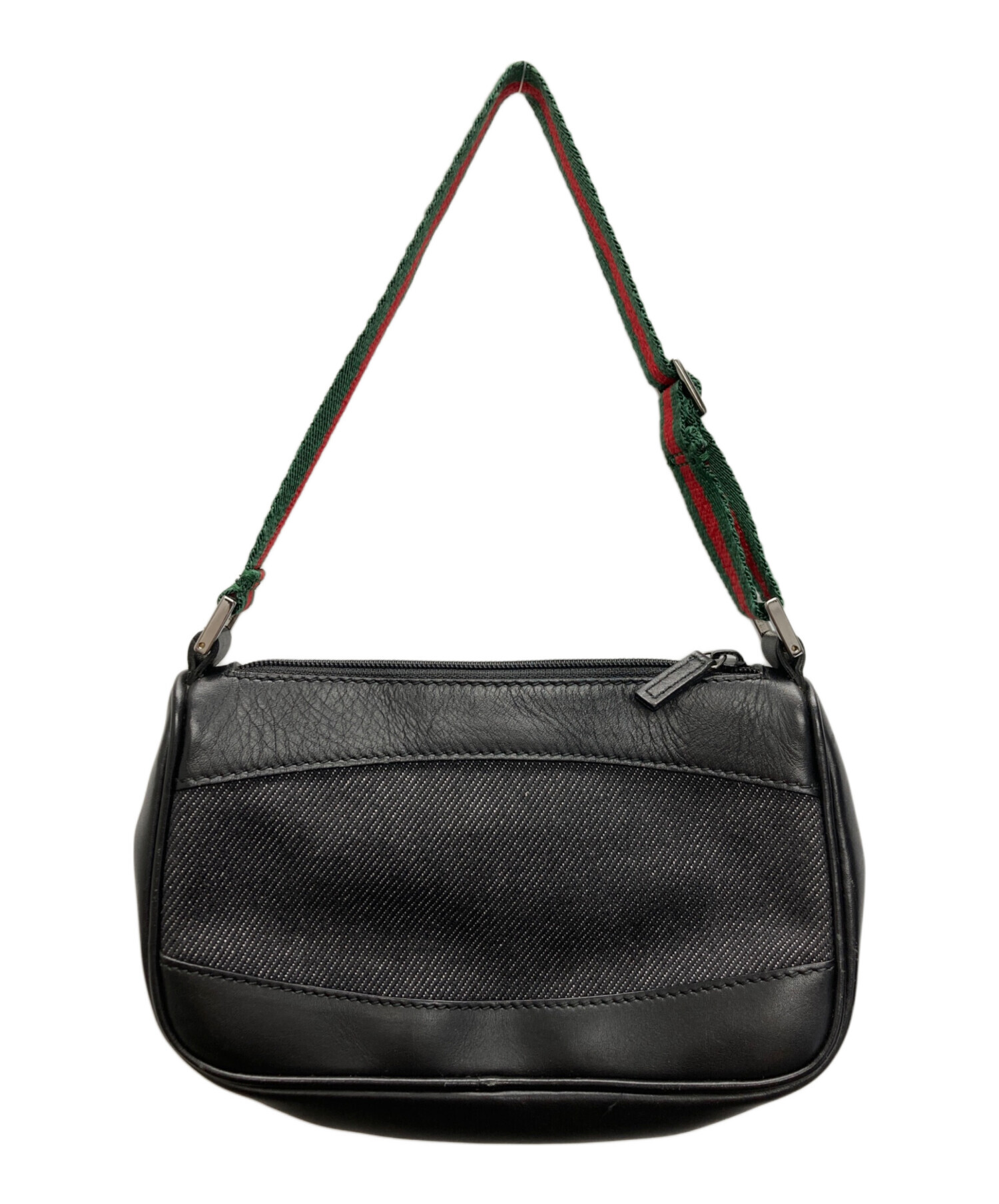 中古・古着通販】GUCCI (グッチ) シェリーラインポーチ ブラック