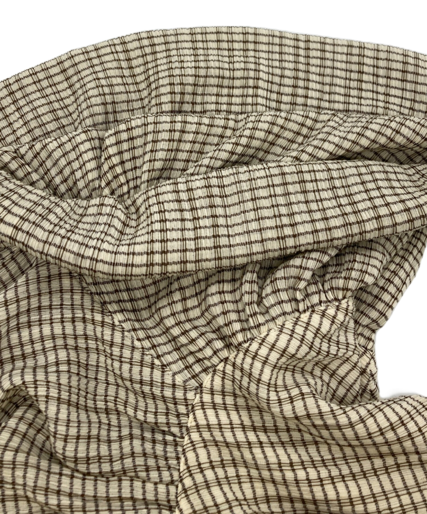 中古・古着通販】heliopole (エリオポール) CRAPE WINDOWPANE PIPING