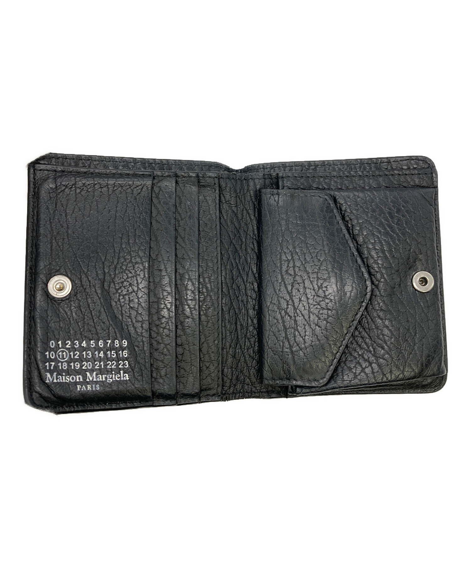 メゾンマルジェラ 二つ折り財布 ネイビー メゾンマルジェラ Maison