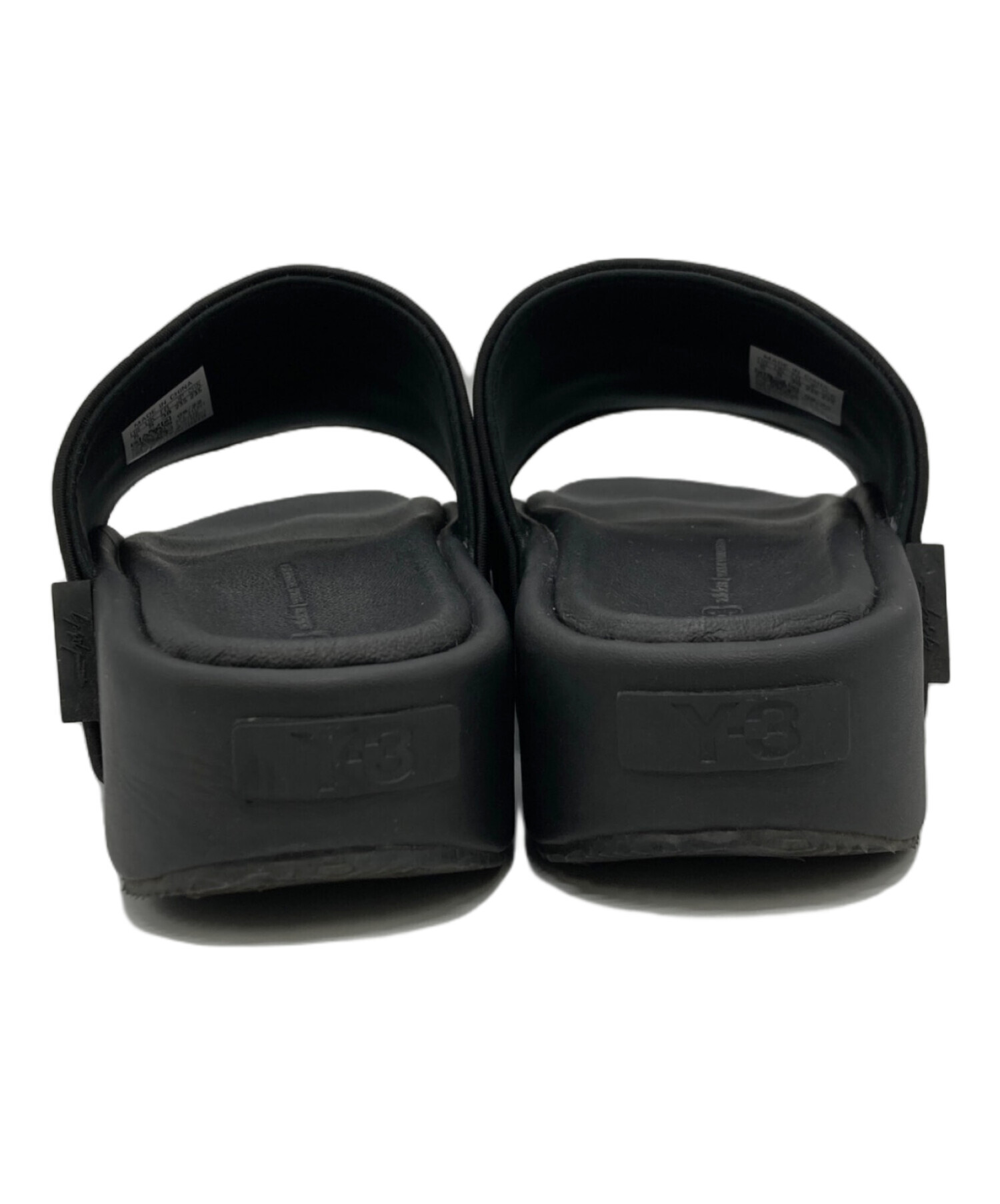 Y-3 slide スライド サンダル ブラック 黒 Y-3 スライドサンダル 黒/赤