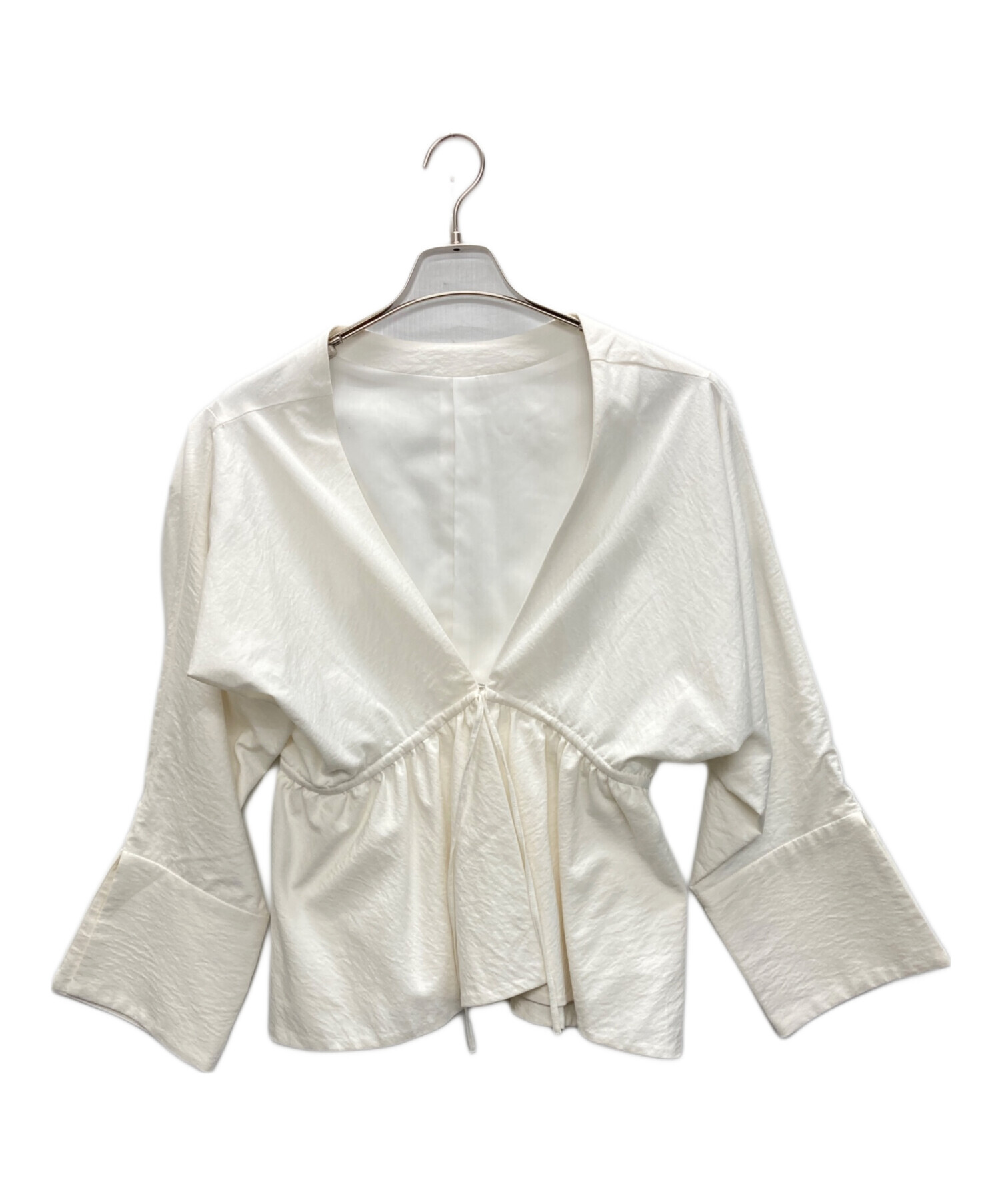 中古・古着通販】CLANE (クラネ) 2WAY FRILL BOLERO ホワイト サイズ 