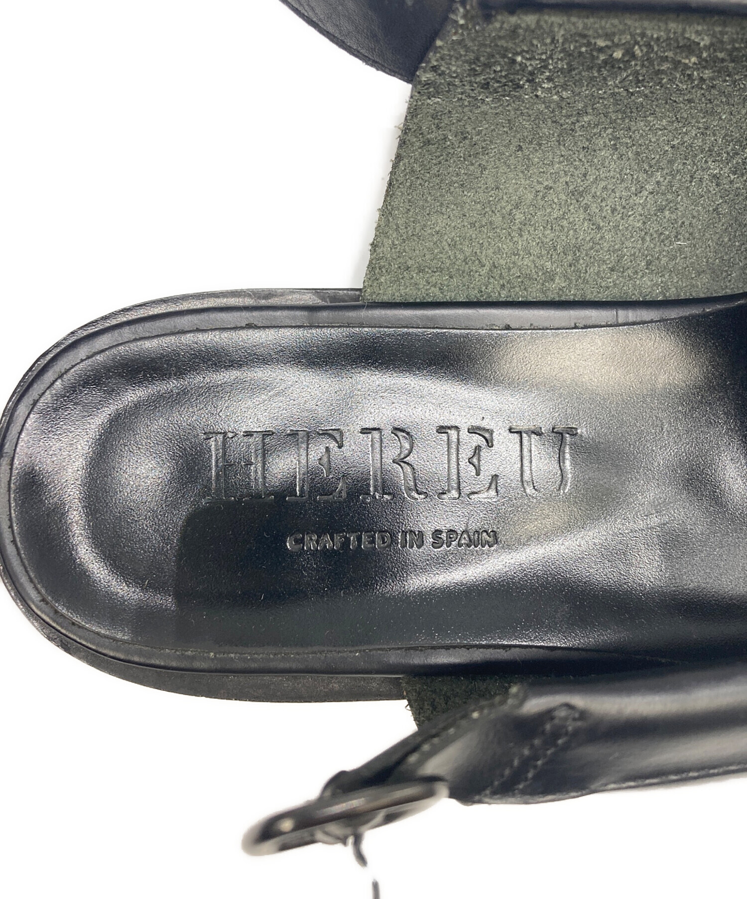 中古・古着通販】HEREU (ヘリュー) スリングバックローファー ブラック