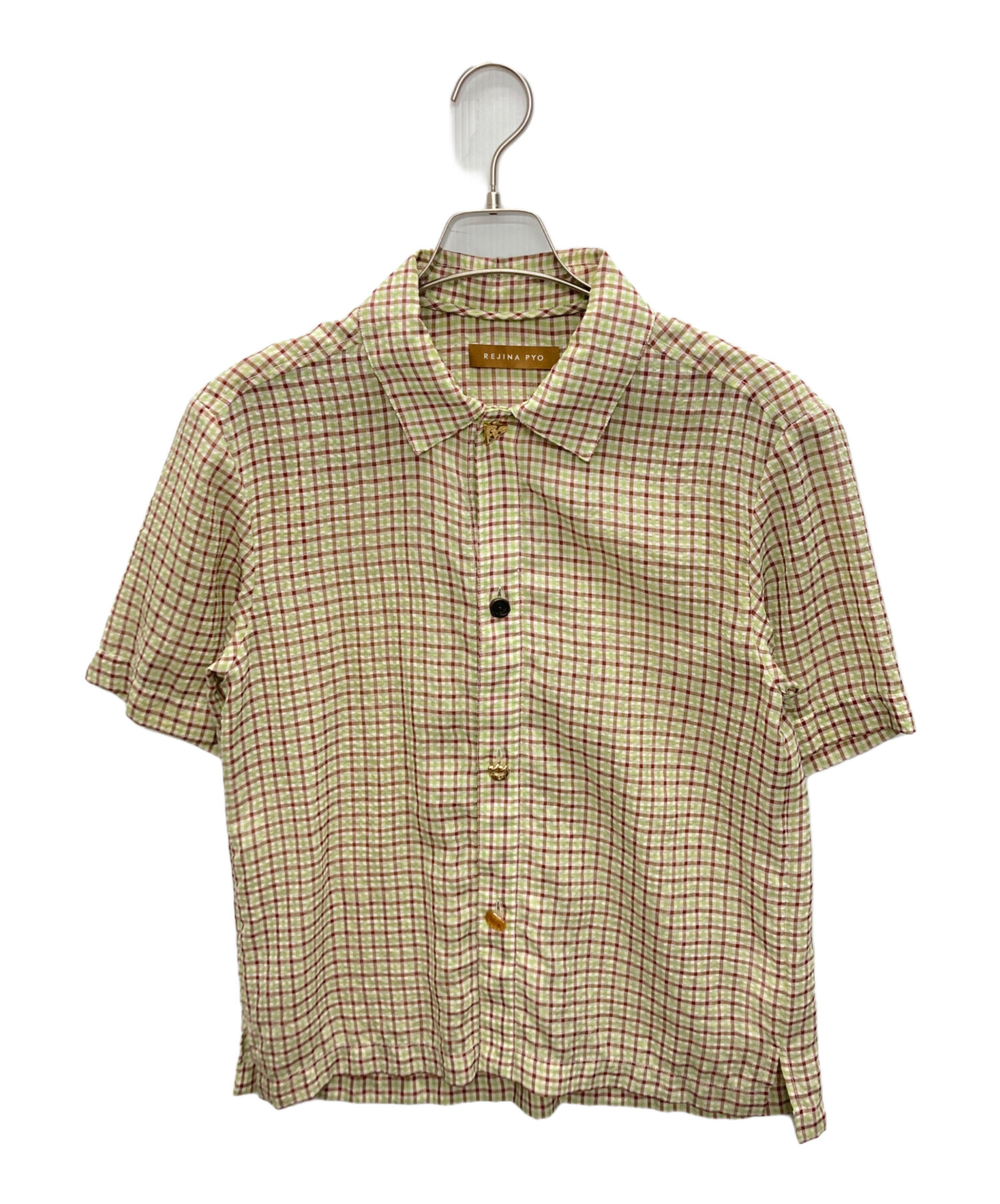 中古・古着通販】REJINA PYO (レジーナ ピョウ) S/Sチェックシャツ