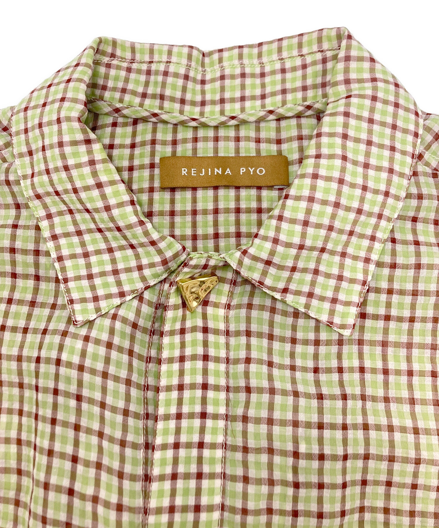 中古・古着通販】REJINA PYO (レジーナ ピョウ) S/Sチェックシャツ