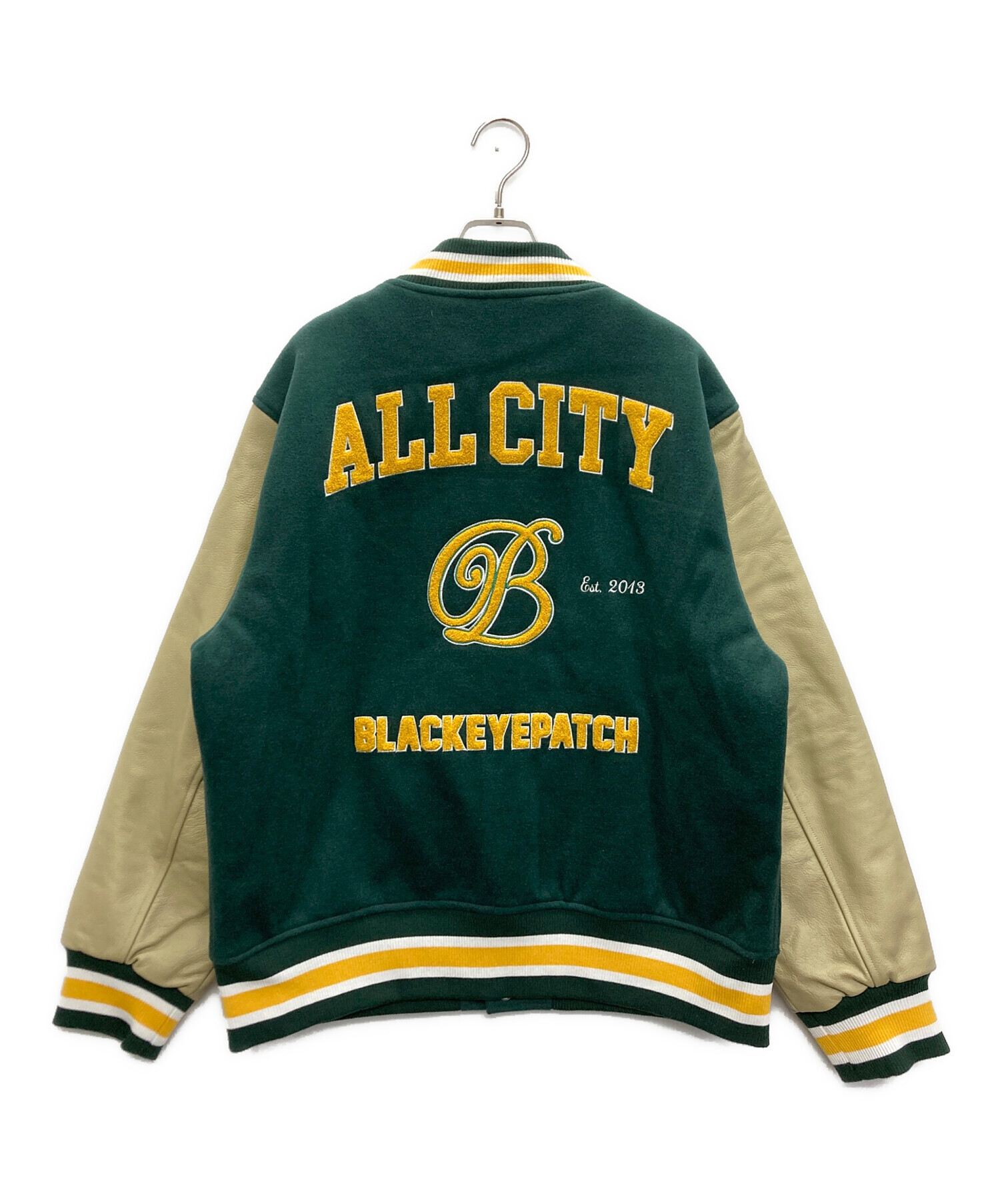 Black Eye Patch スタジャン L 緑色