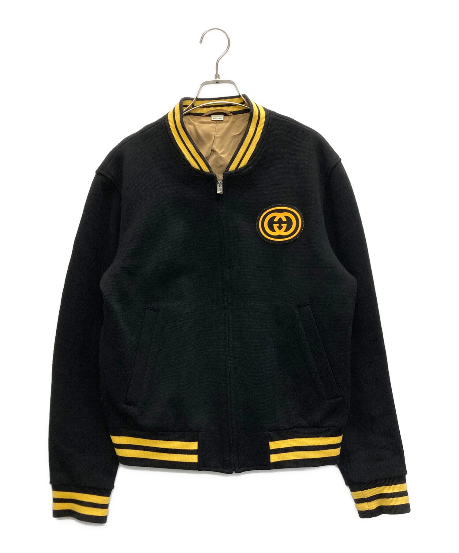 超美品 GUCCI GGワッペン ジャージーボンバージャケット 中古・古着通販】GUCCI (グッチ) GGワッペンジャージーボンバー