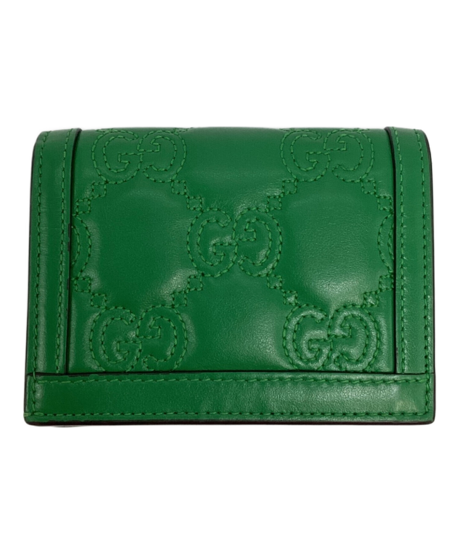 GUCCI グッチ 財布・ケース  緑 【古着】【中古】【送料無料】 中古・古着通販】GUCCI (グッチ) GGマトラッセ カードケース