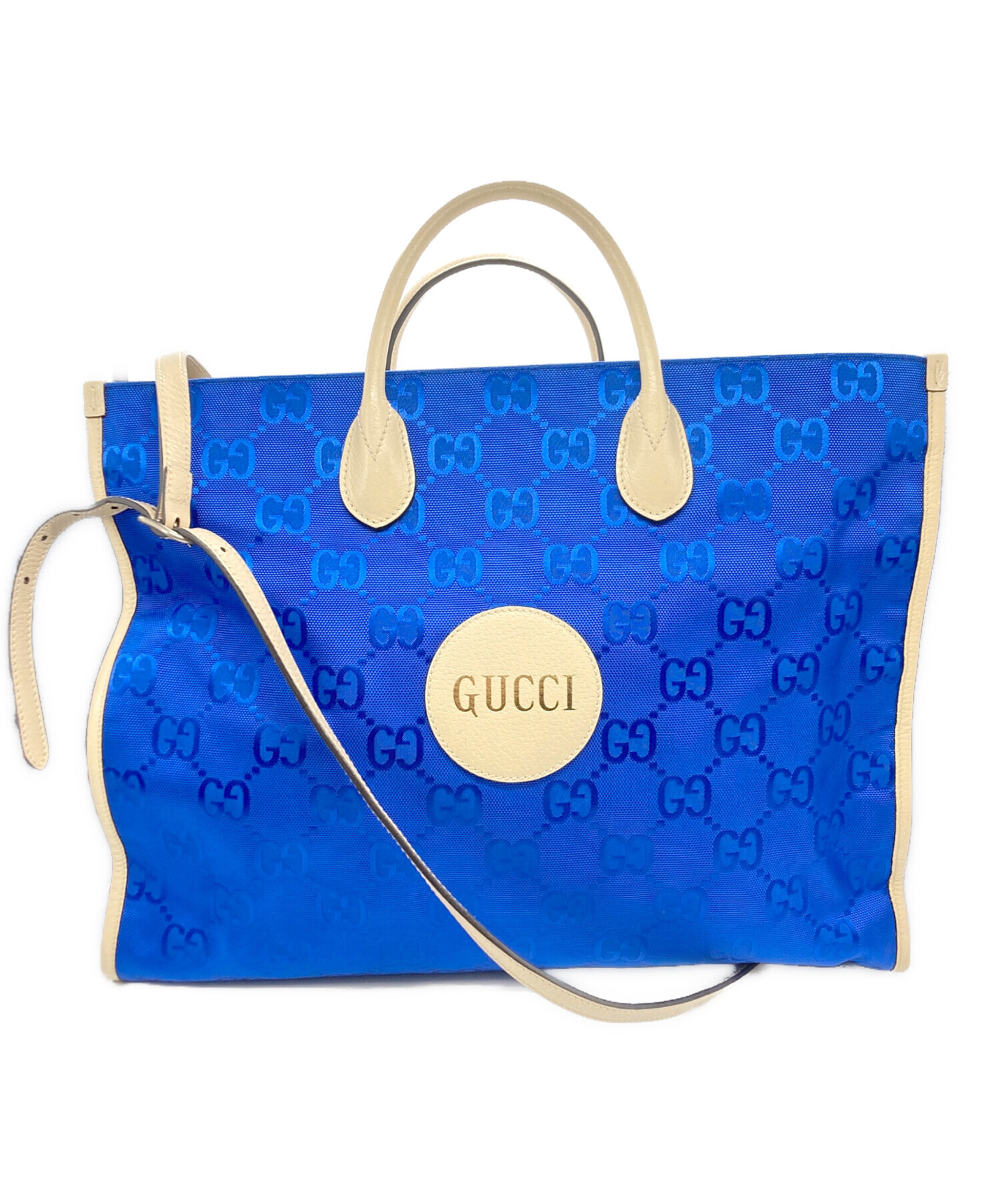 中古・古着通販】GUCCI (グッチ) オフザグリッド2WAYバッグ ブルー 