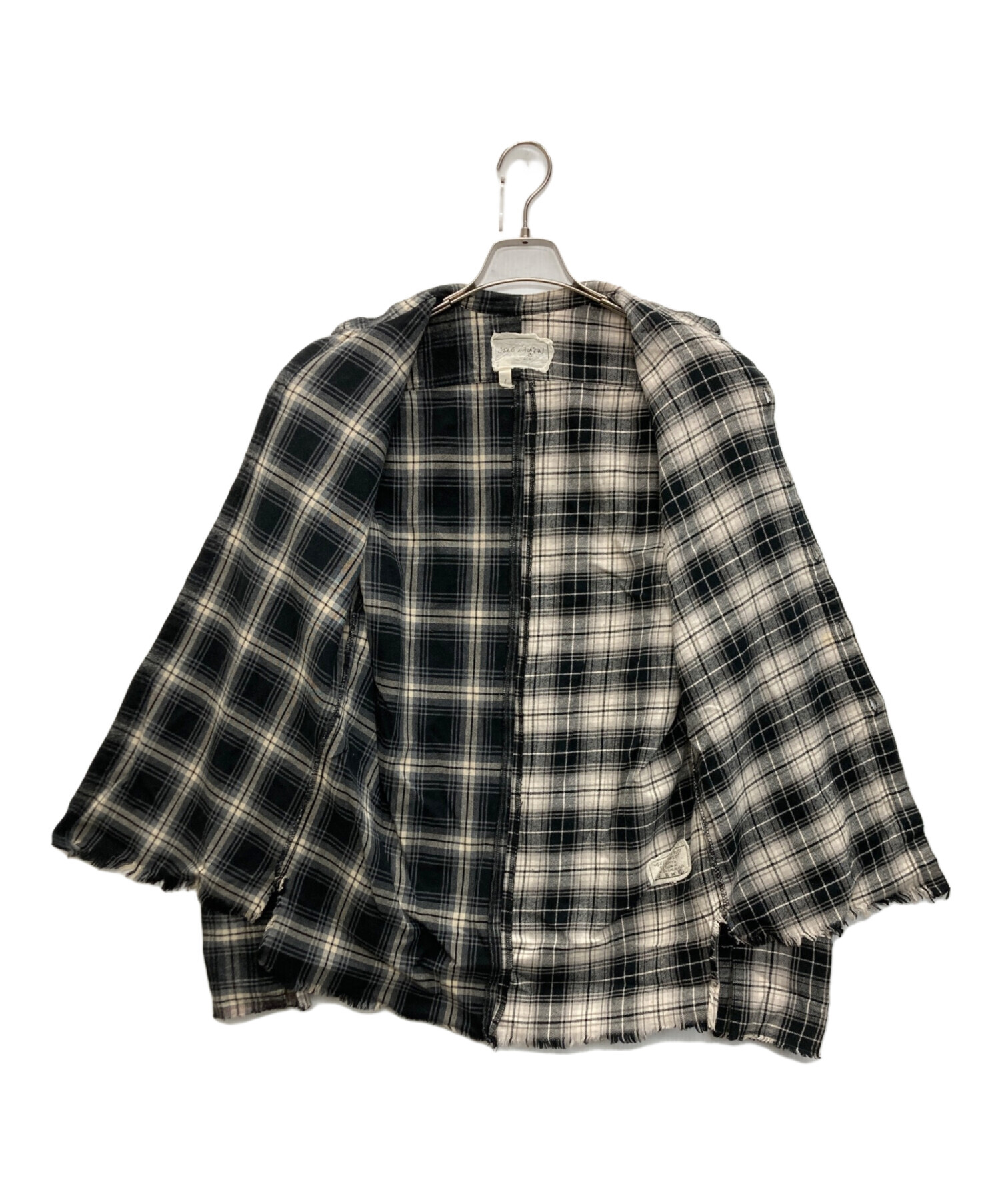 中古・古着通販】GREG LAUREN (グレッグローレン) MIXED BLACK PLAID