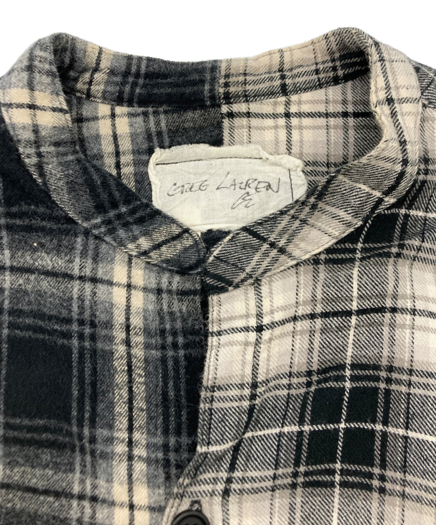 中古・古着通販】GREG LAUREN (グレッグローレン) MIXED BLACK PLAID