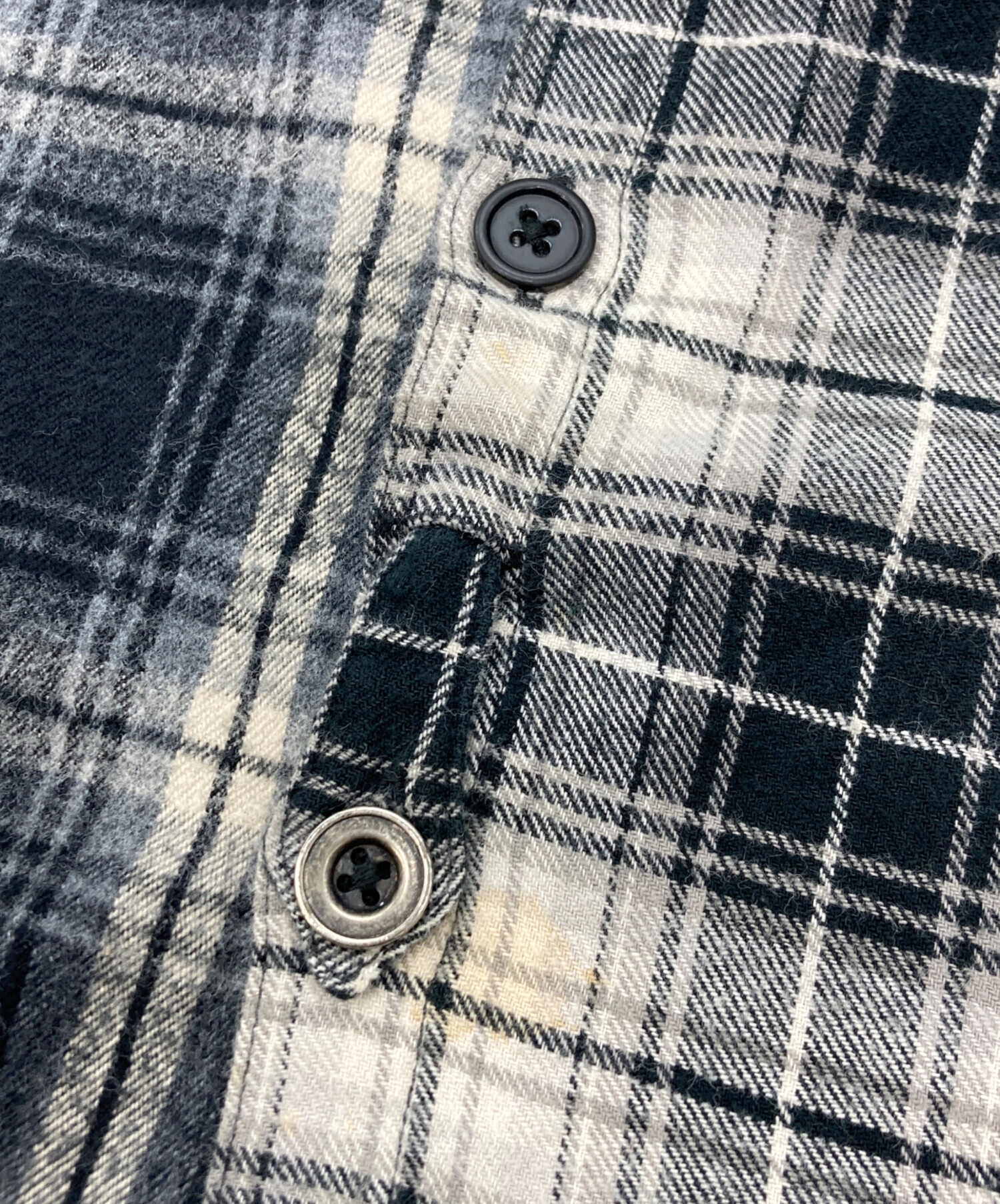 中古・古着通販】GREG LAUREN (グレッグローレン) MIXED BLACK PLAID