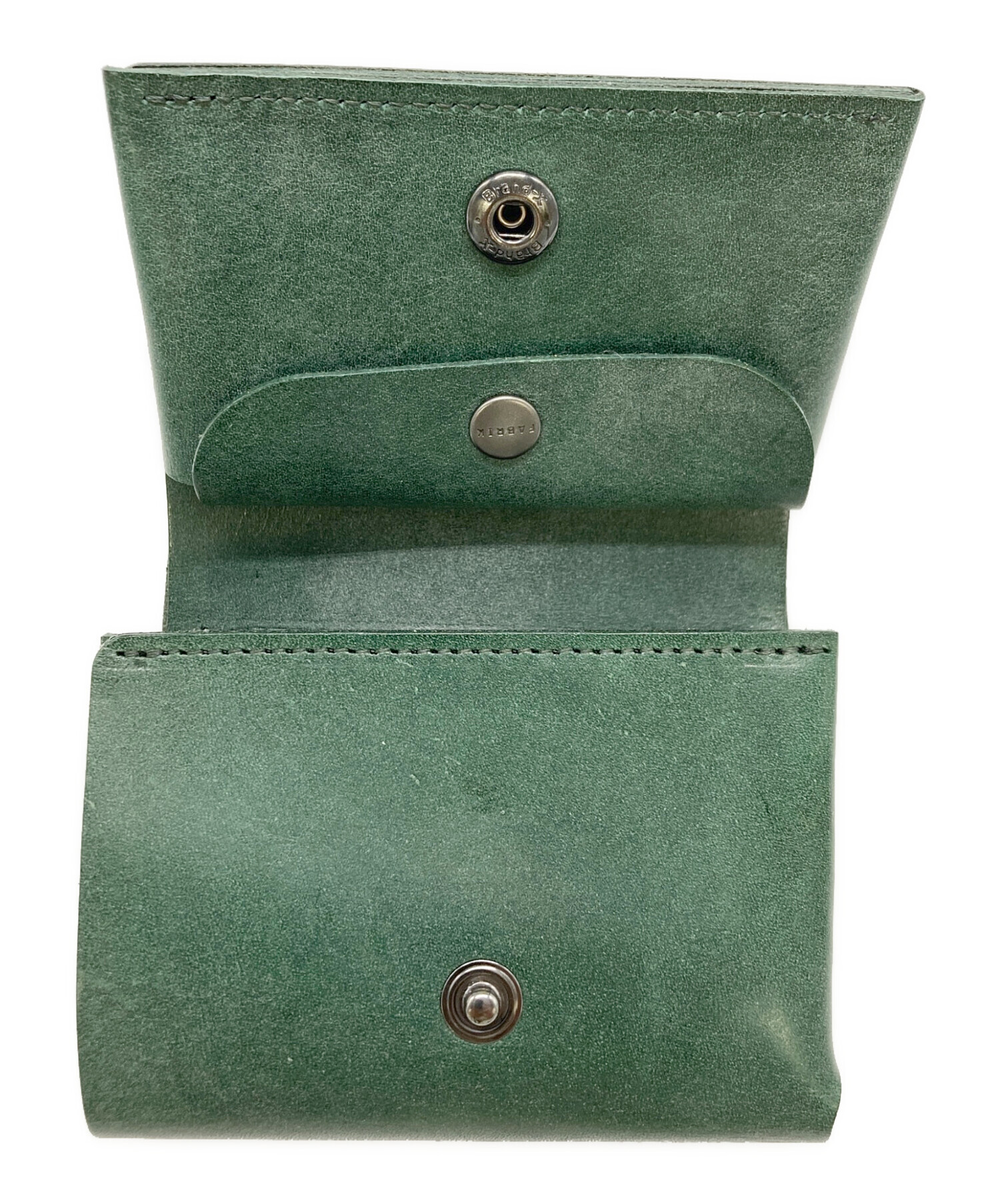 中古・古着通販】FABRIK (ファブリック) 3つ折り財布 グリーン
