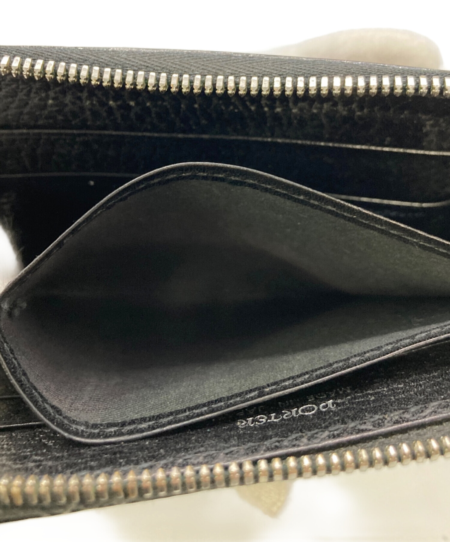 中古・古着通販】PORTER (ポーター) GLAZE MULTI WALLET ブラック