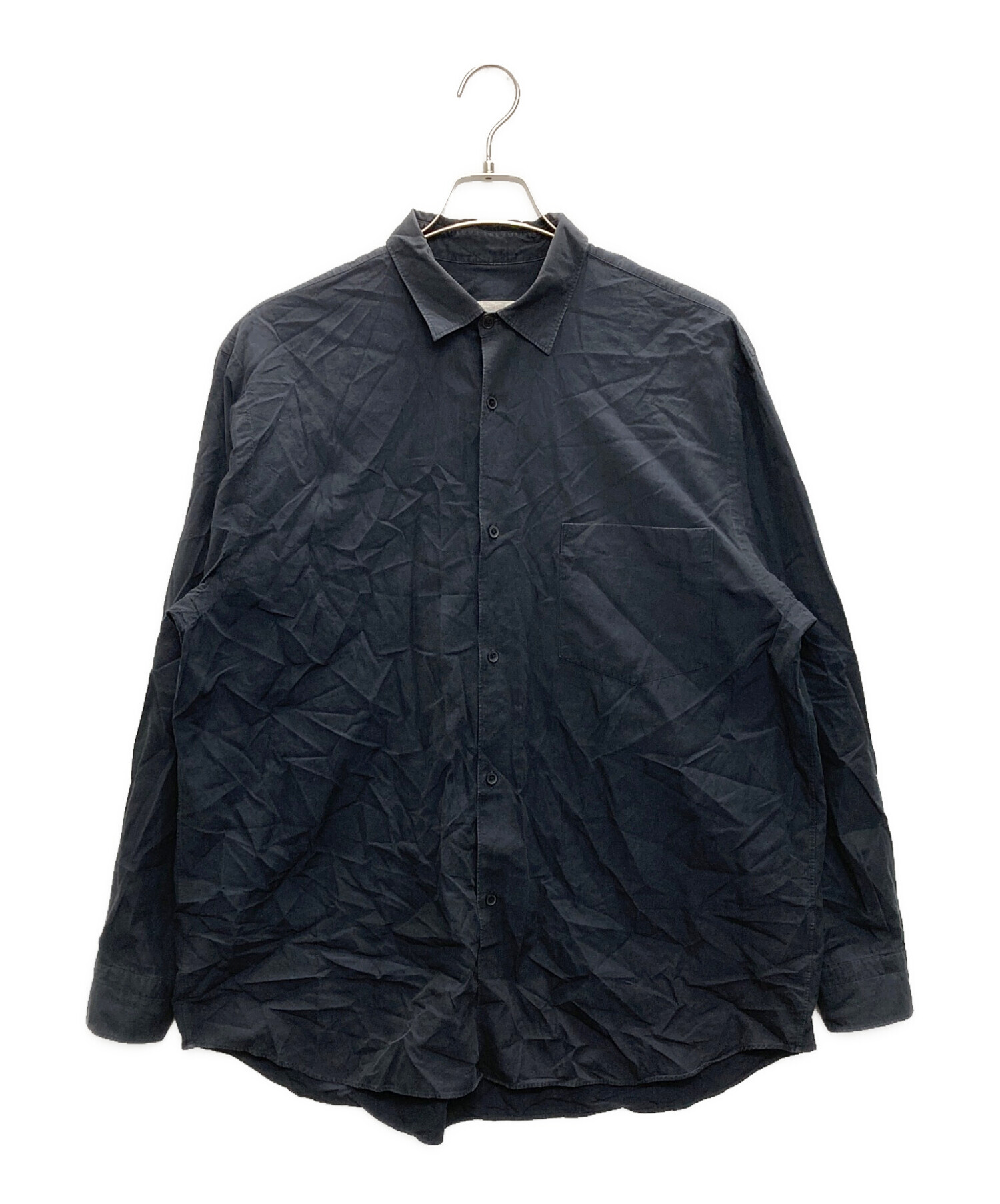 中古・古着通販】COMOLI (コモリ) コモリシャツ ブラック サイズ:3 