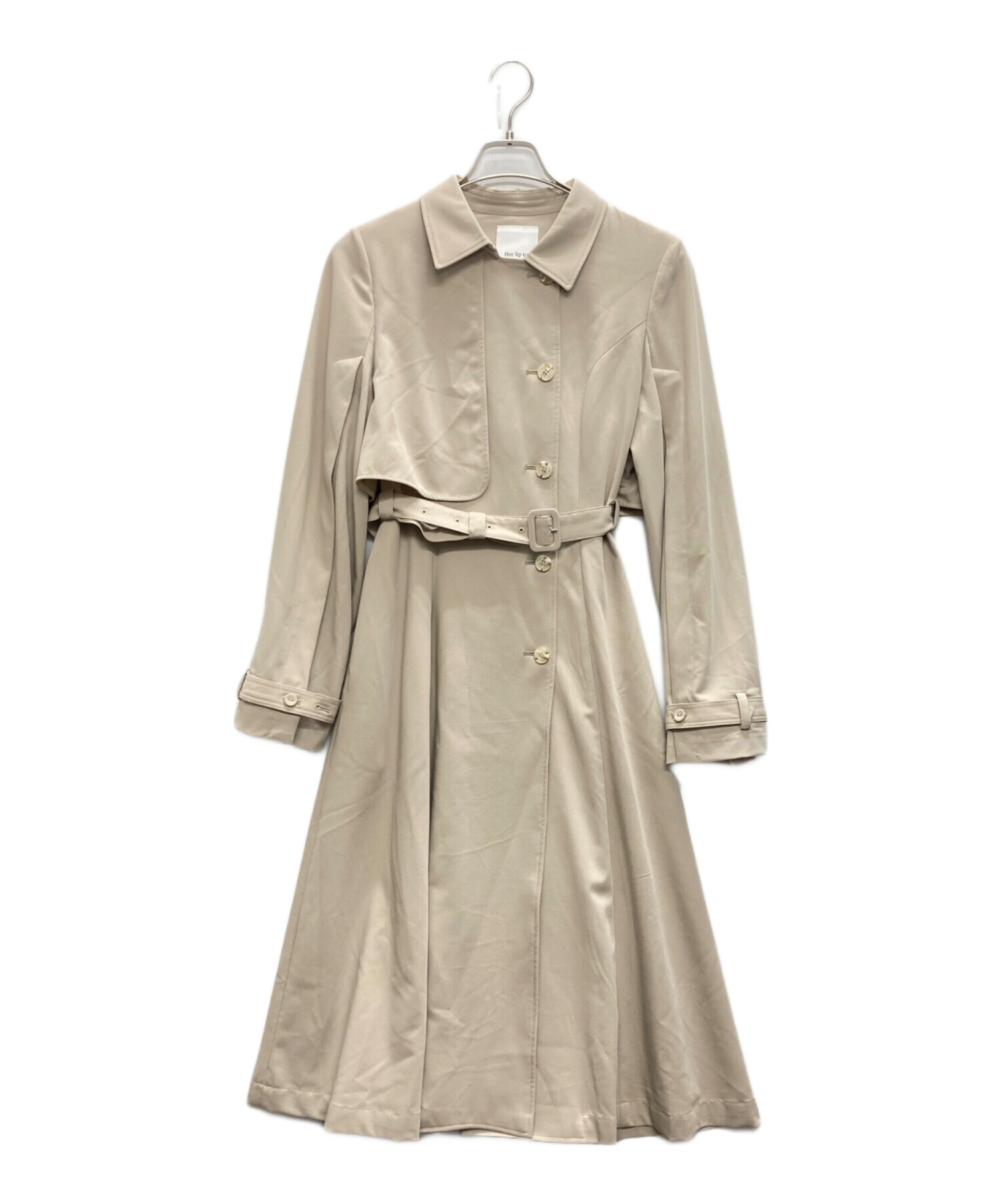 Her lip to トレンチコート Classical Stand Collar Trench Coat