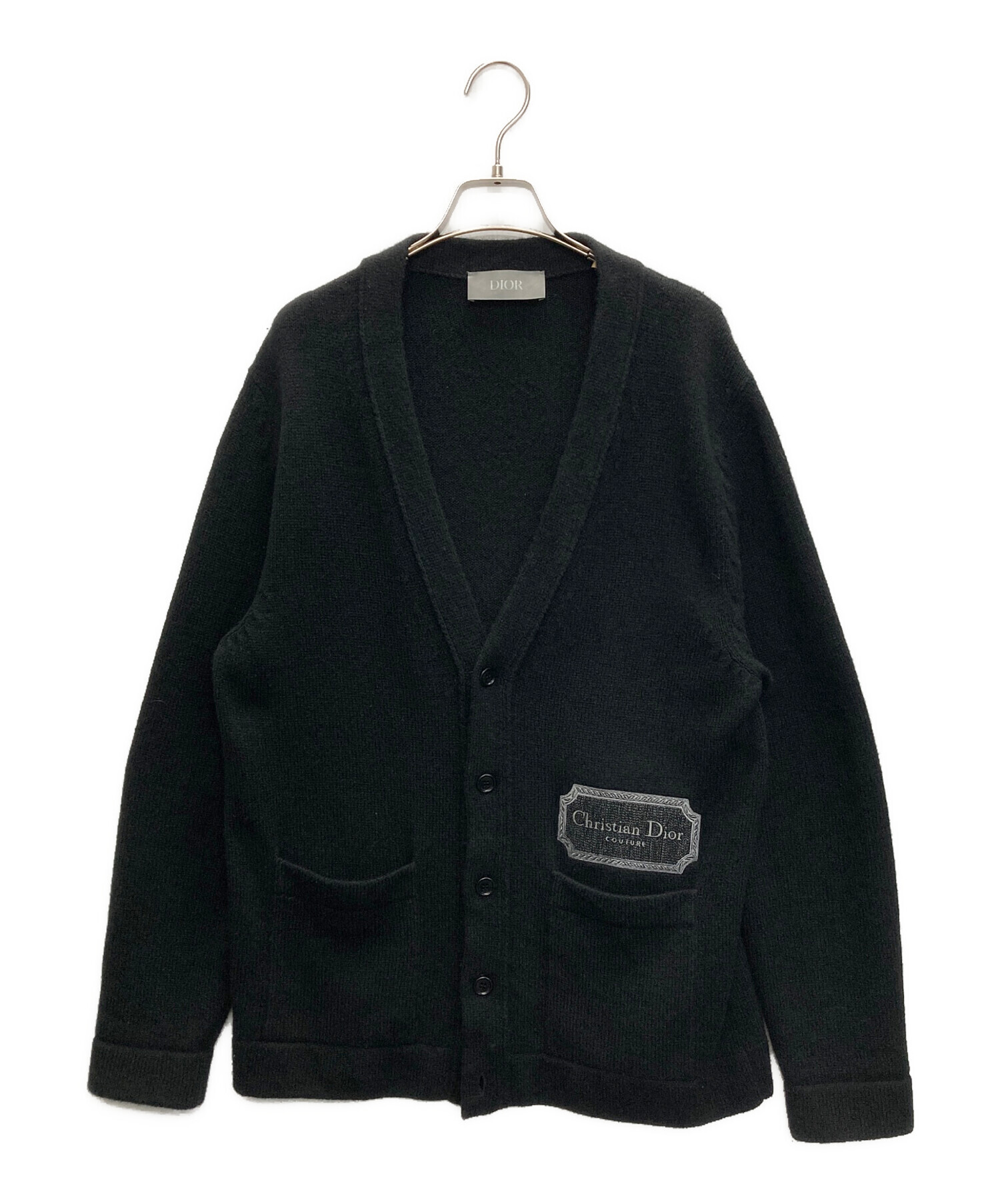 中古・古着通販】Dior (ディオール) ロゴパッチカシミヤカーディガン