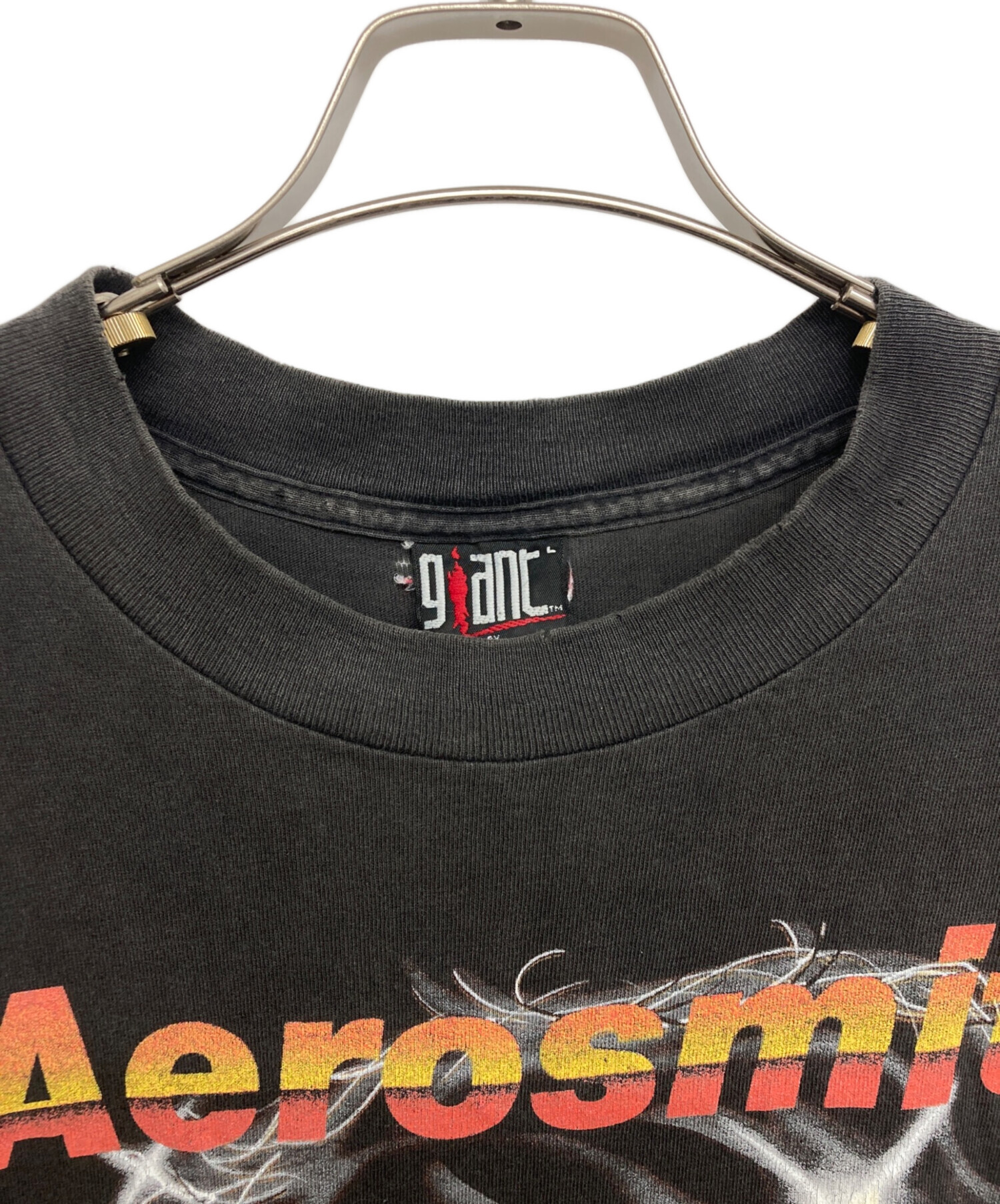 3253　CSI　ビッグプリント giant　半袖　Tシャツ　黒 中古・古着通販】giant (ジャイアント) プリントTシャツ