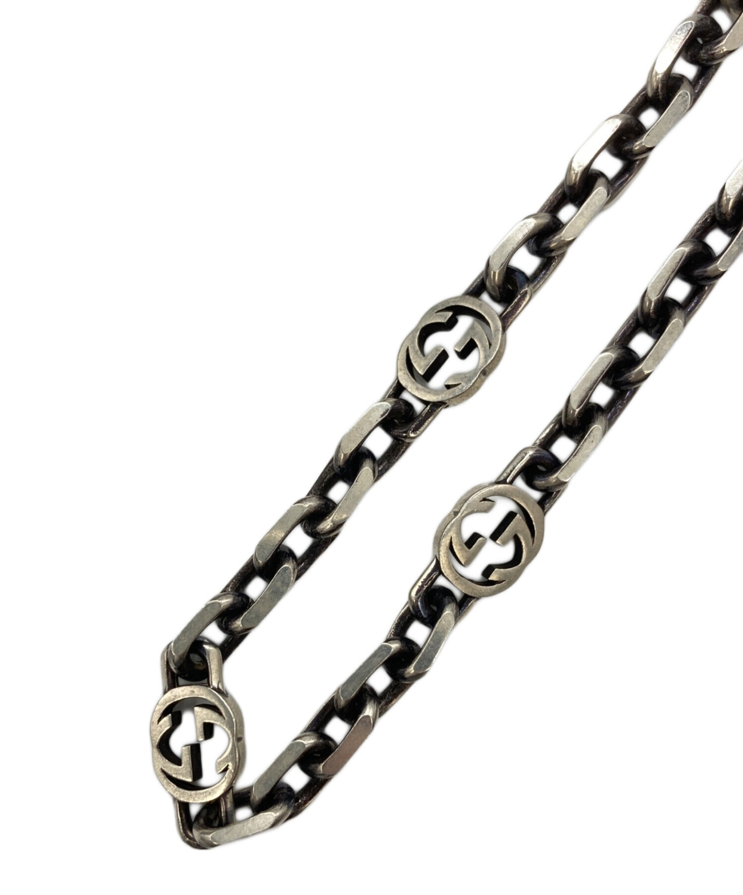中古・古着通販】GUCCI (グッチ) インターロッキングブレスレット 