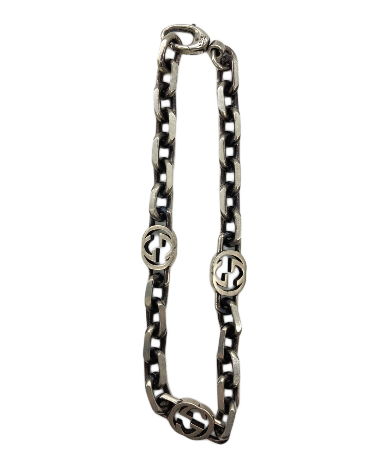 中古・古着通販】GUCCI (グッチ) インターロッキングブレスレット 