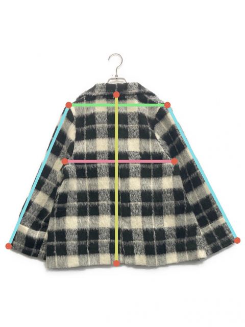 中古・古着通販】luan (ルアン) 2way shaggy collar coat ブラック