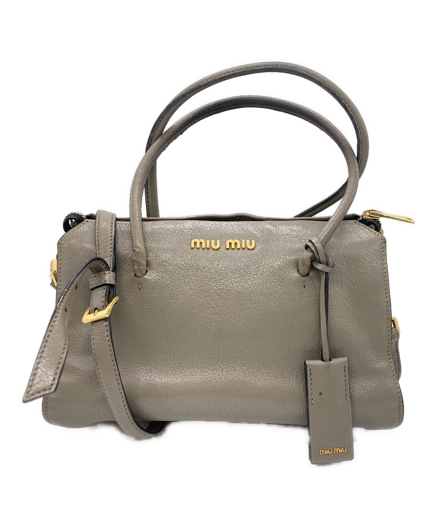 MIU MIU 2way ショルダーバッグ ベージュ
