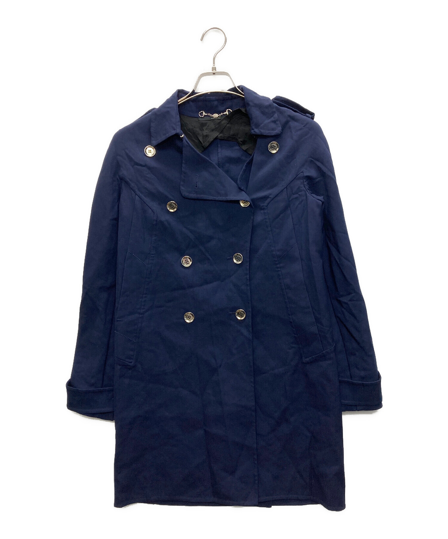 GUCCI グッチ ウールトレンチコート 中古・古着通販】GUCCI (グッチ) ラベル付 ウール トレンチ