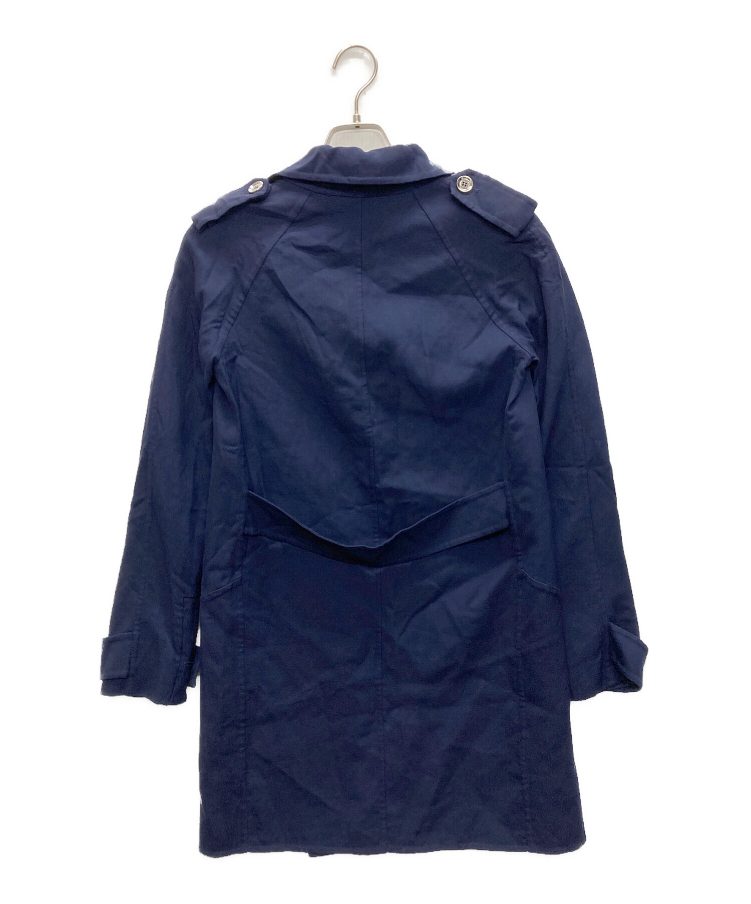 中古・古着通販】GUCCI (グッチ) ウールトレンチコート ネイビー