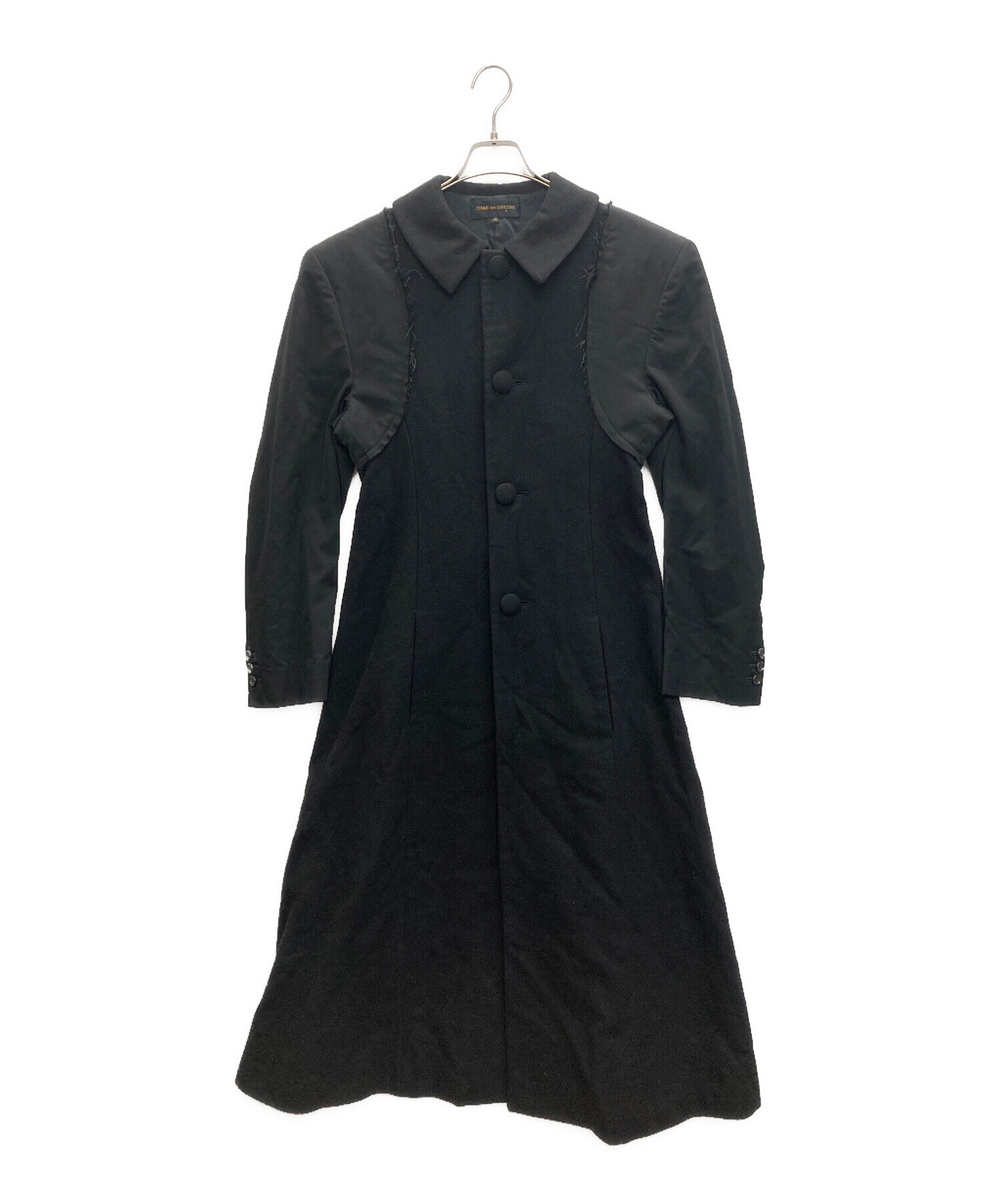 コムデギャルソン　黒　ウール　ロングコート 中古・古着通販】COMME des GARCONS (コムデギャルソン) ウール