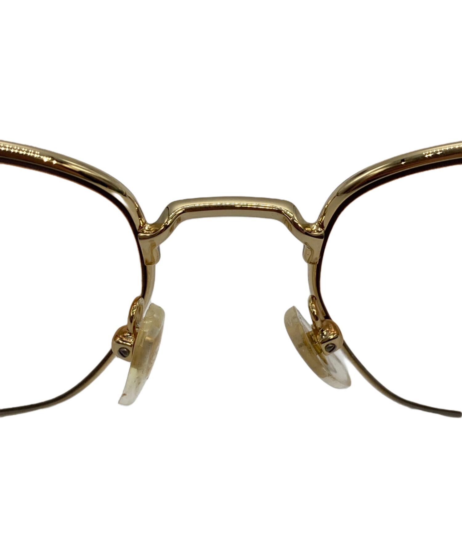 中古・古着通販】GUCCI (グッチ) スクエアフレームサングラス ゴールド