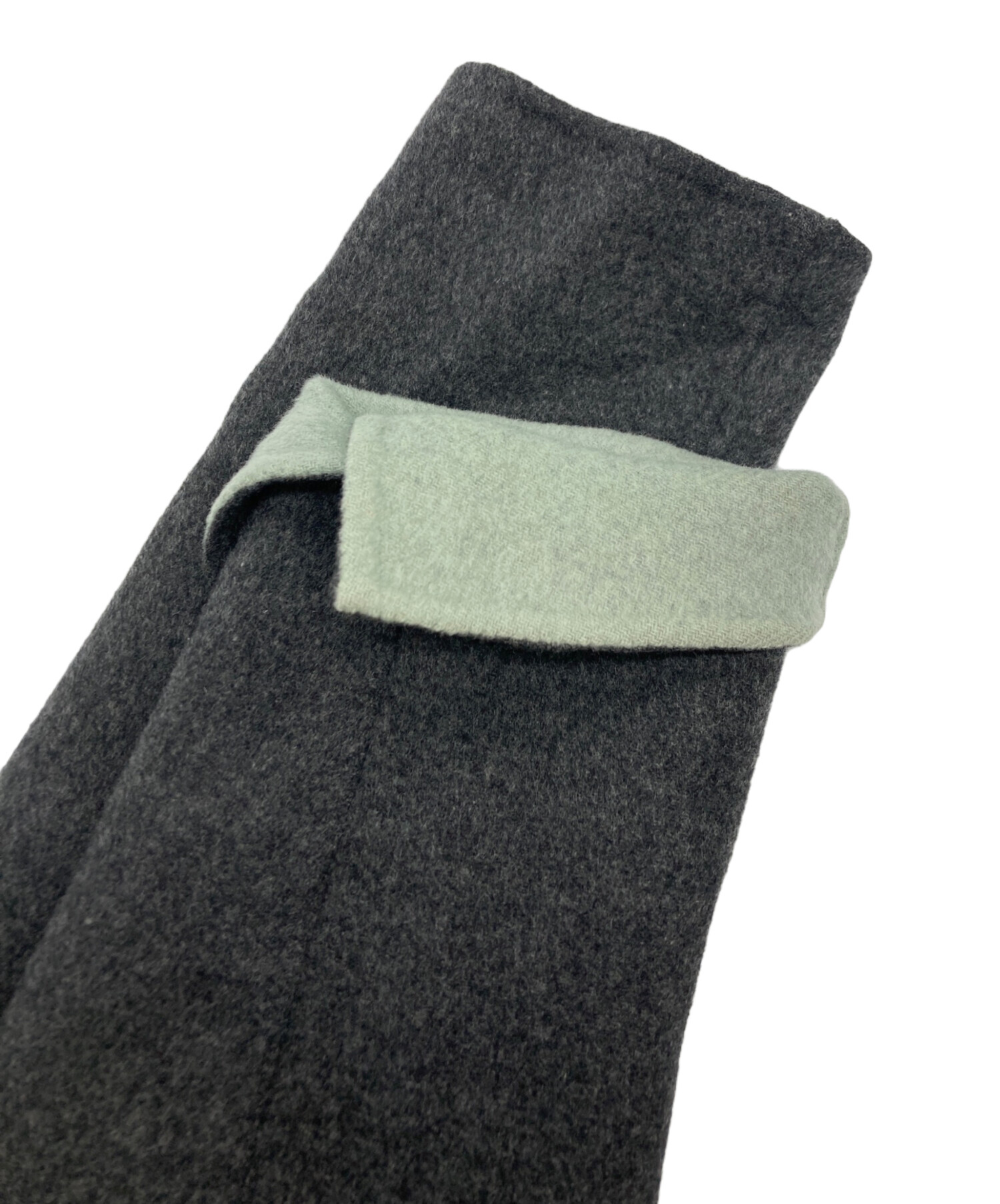 美品エンフォルド ウールリバーノーカラーストレートコート グレー 36 tp3 中古・古着通販】ENFOLD (エンフォルド) ウールリバーノーカラー