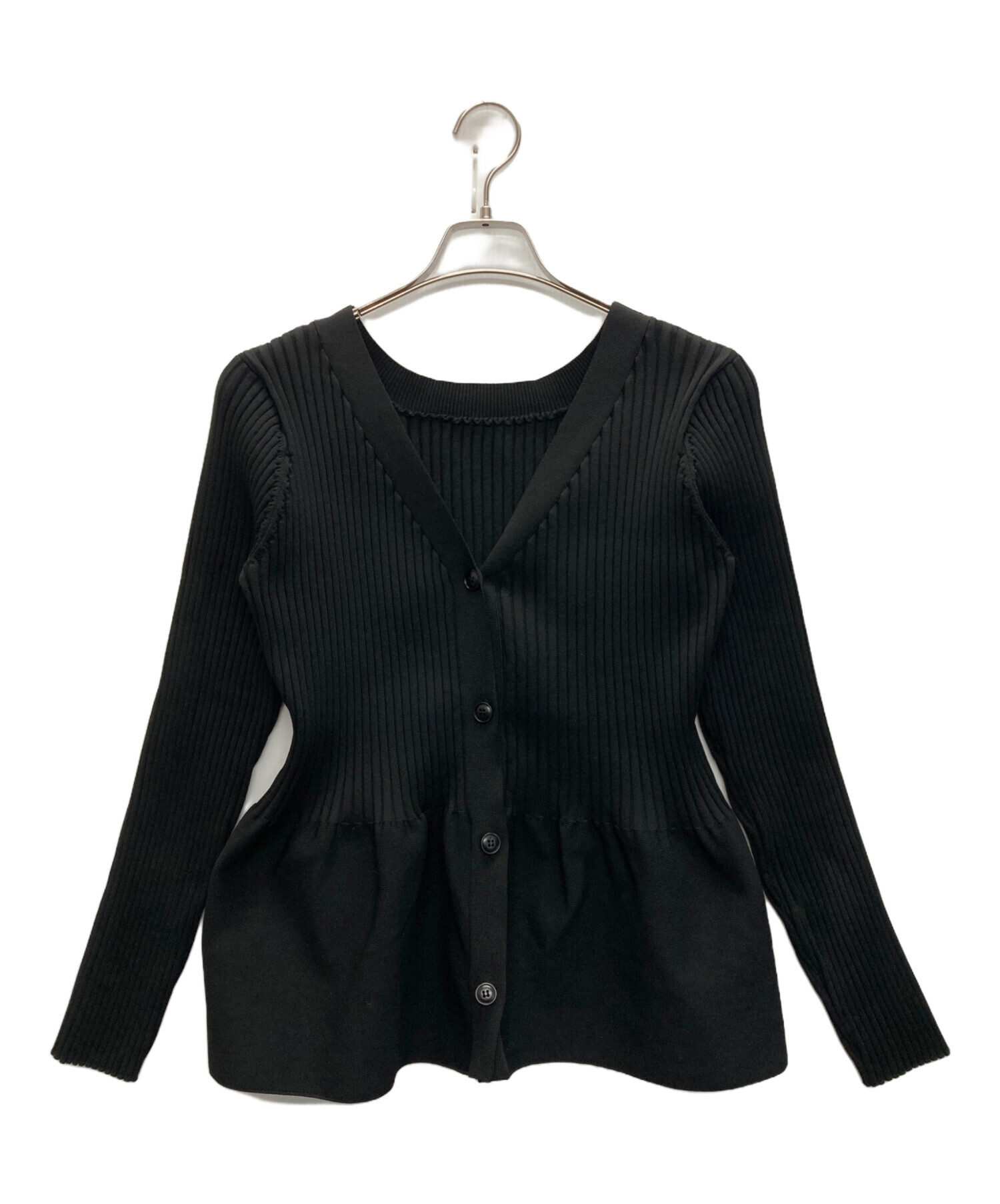 美品 24AW GALLARDAGALANTE ガリャルダガランテ ペプラム 2WAYカーデ GGZ1042105A0012 サイズF グレー レディース 古着 中古 USED GALLARDA GALANTE - ガリャルダガランテ GALLARDA GALANTE ロング