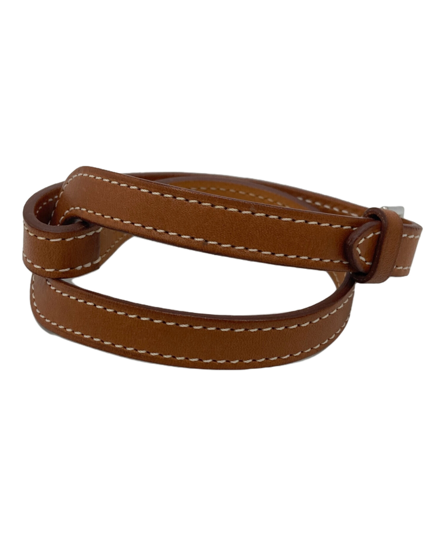 中古・古着通販】HERMES (エルメス) レザーブレスレット サイズ:SIZE S 