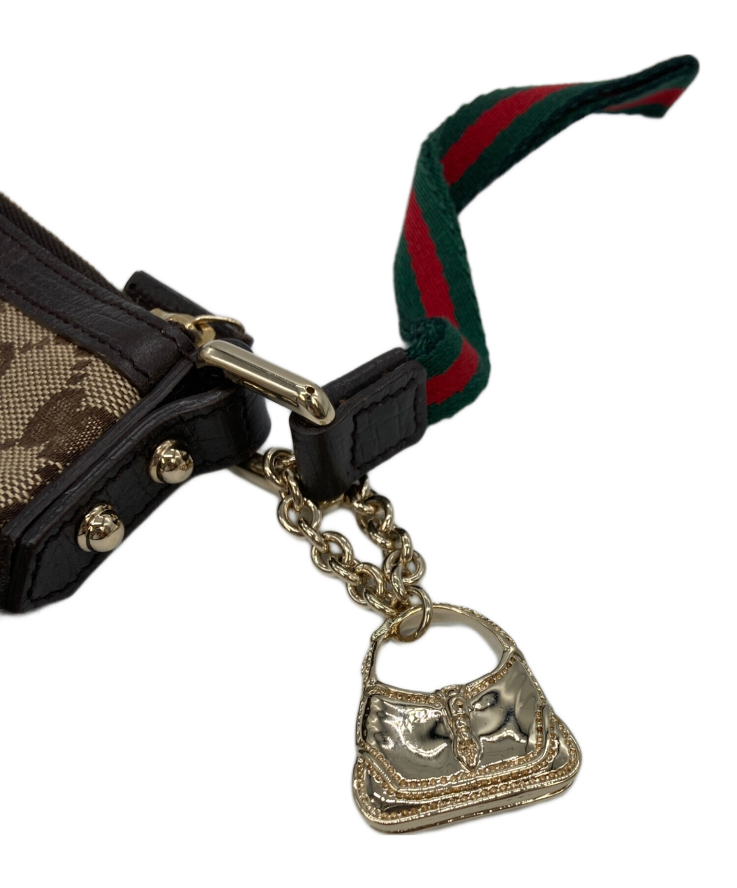 中古・古着通販】GUCCI (グッチ) チャーム付きGGキャンバス 中古・古着通販】GUCCI (グッチ) チャーム付きGGキャンバス