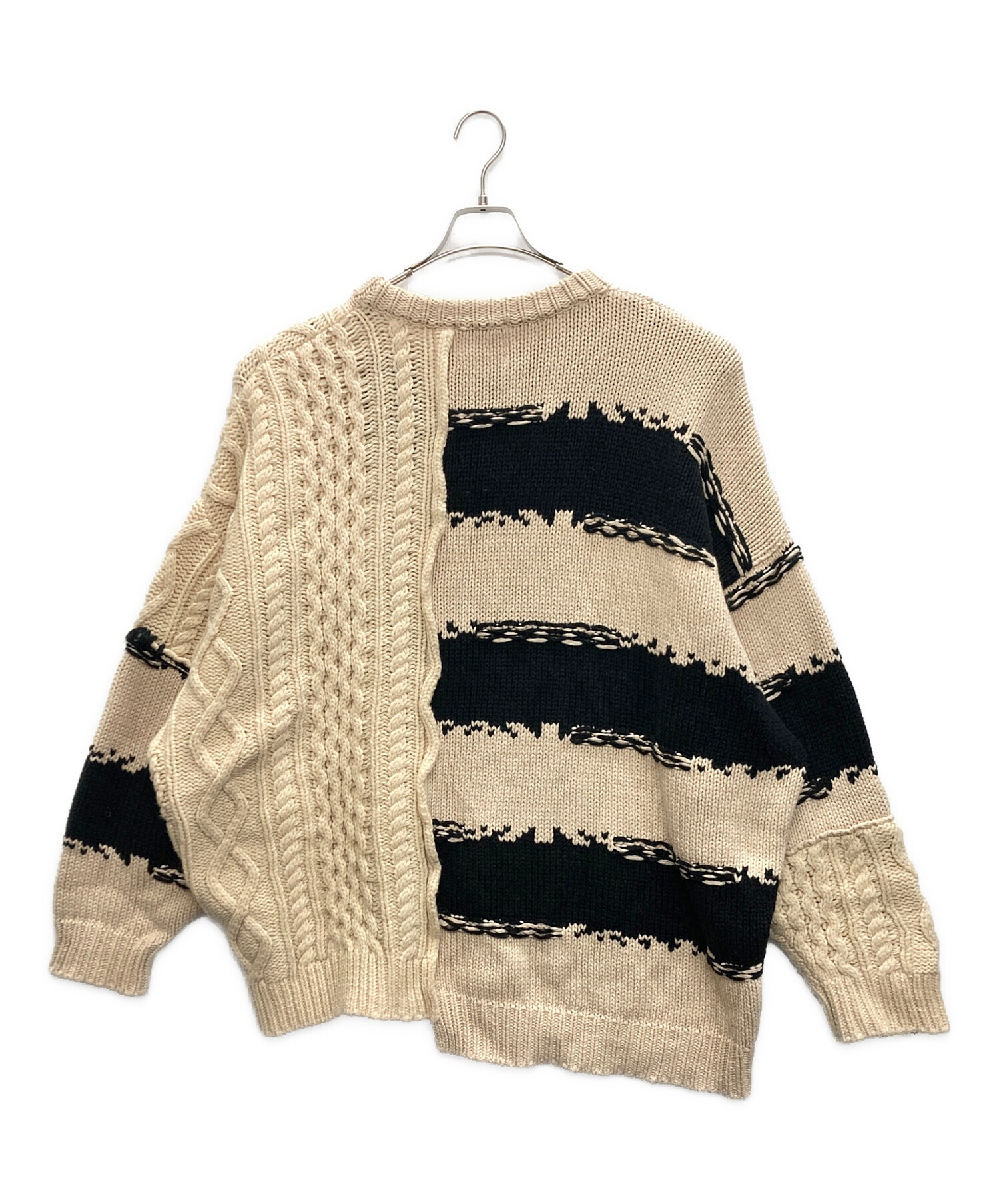 中古・古着通販】ROTOL (ロトル) FRANKEN C/N KNIT MULTI ベージュ