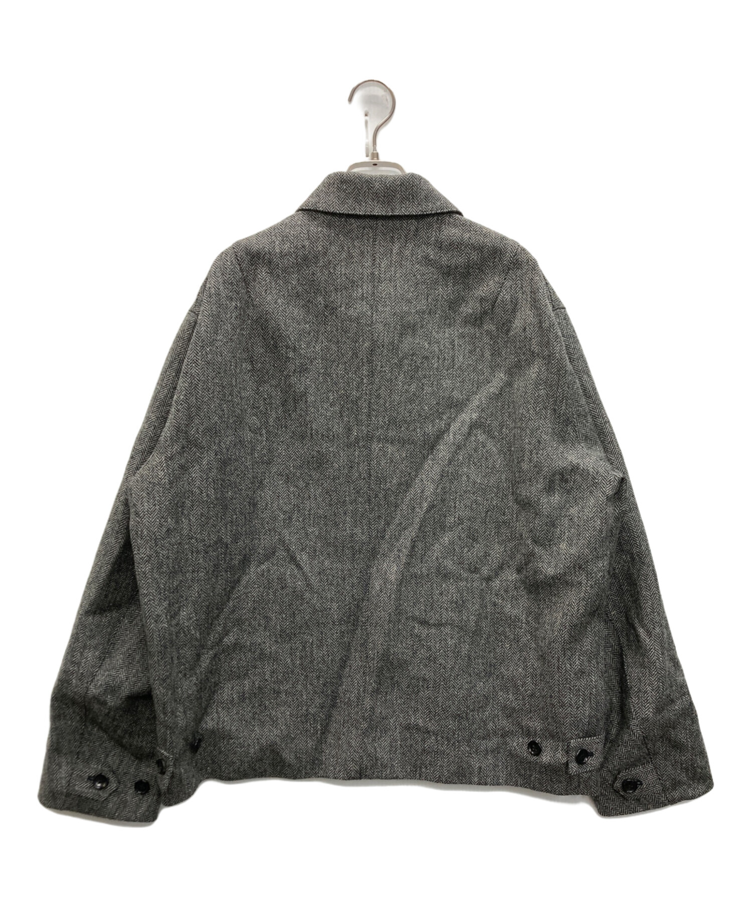 中古・古着通販】INTERIM (インテリム) ウールツイード ハリントン