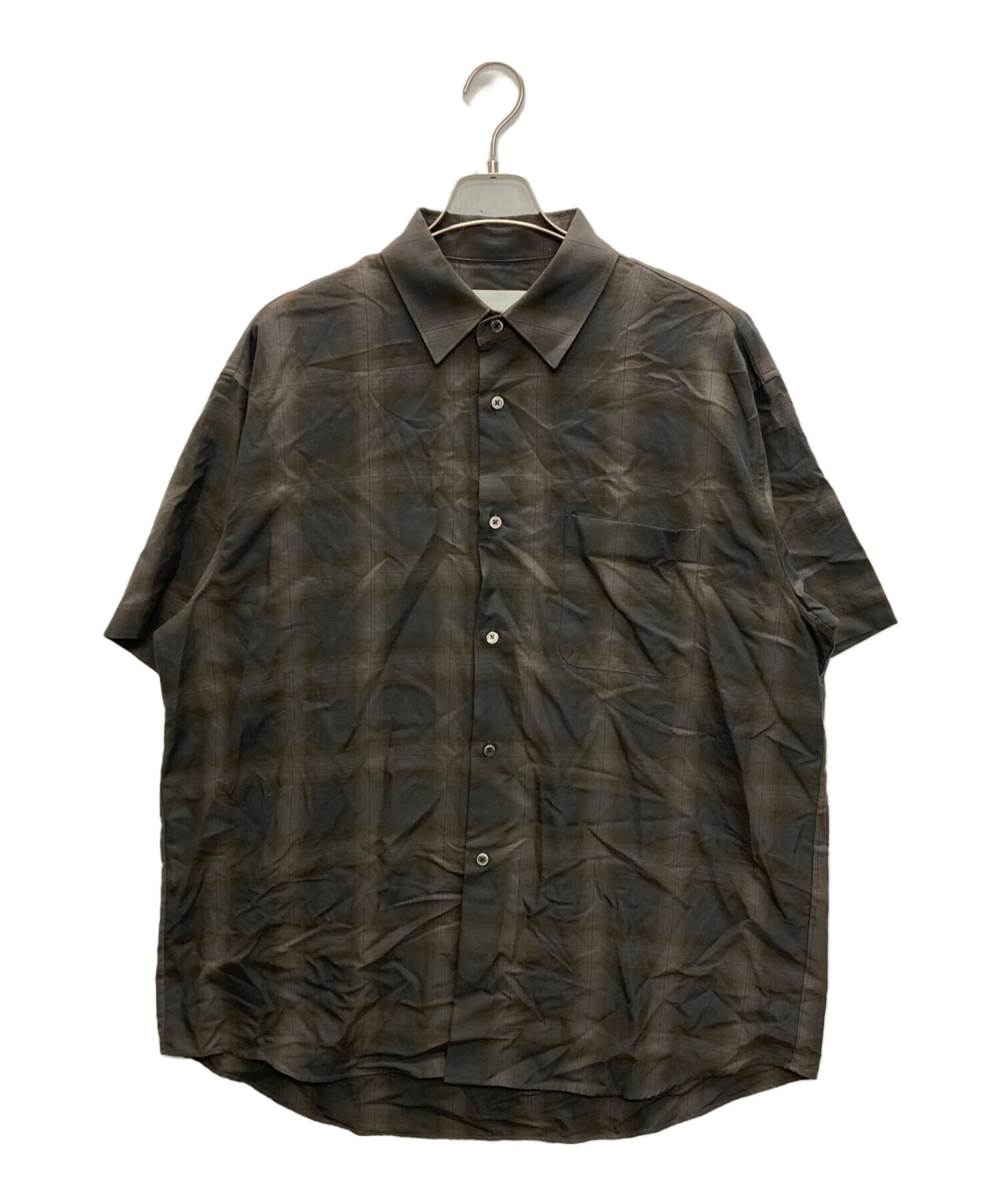中古・古着通販】stein (シュタイン) OVERSIZED SS SHIRT ブラウン
